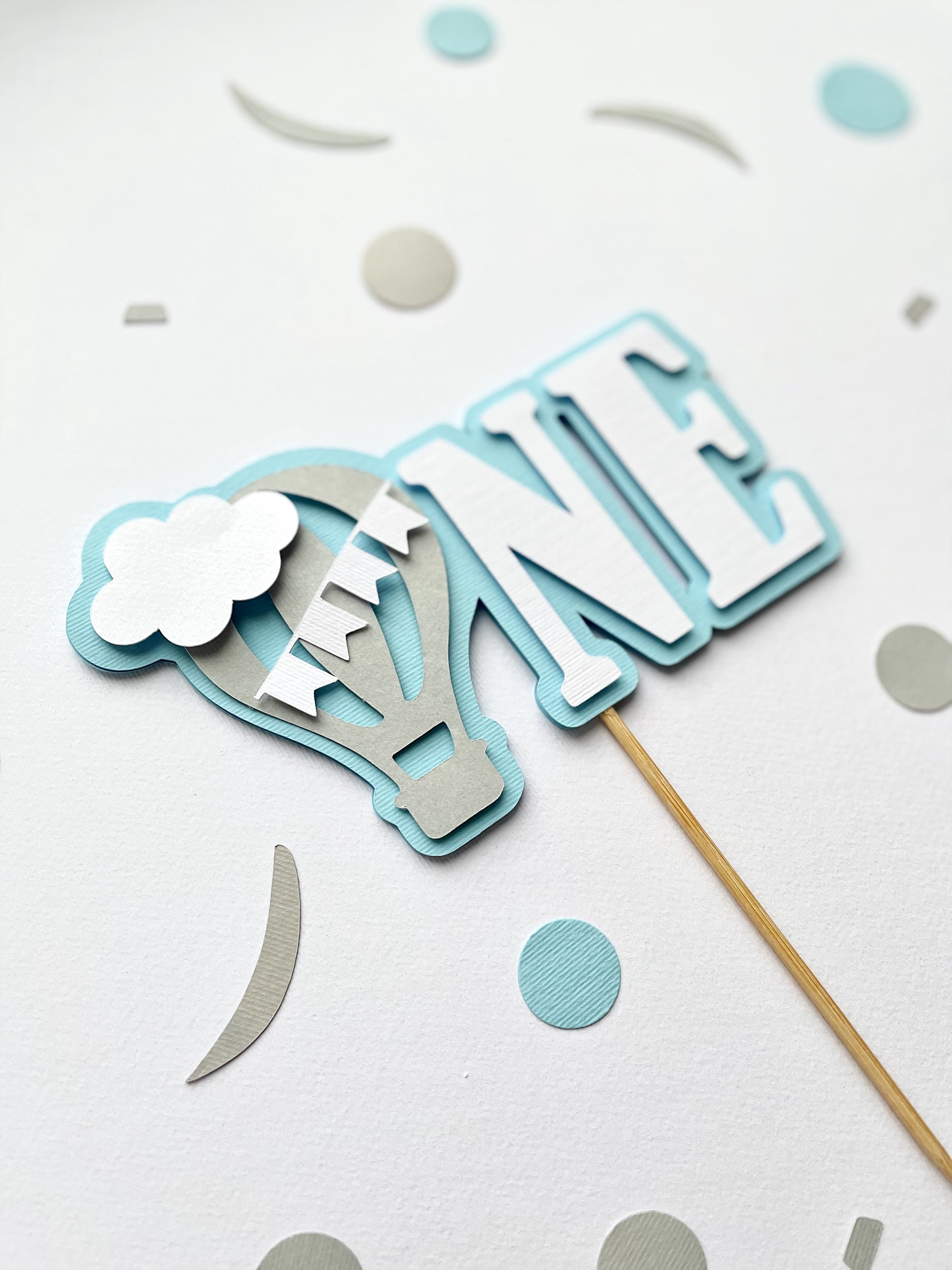 Hot Air Balloon Cake Topper