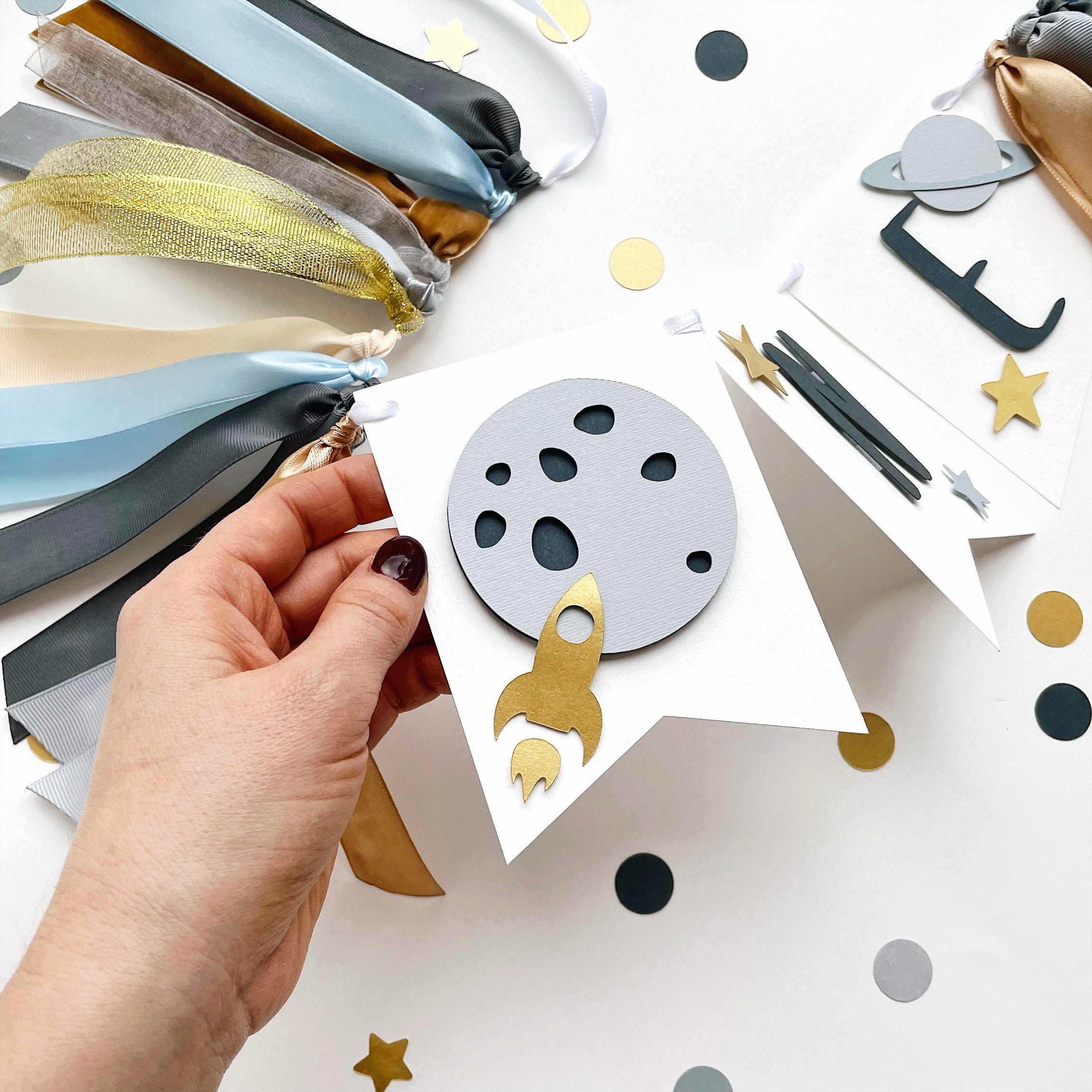 Outer Space Highchair Banner