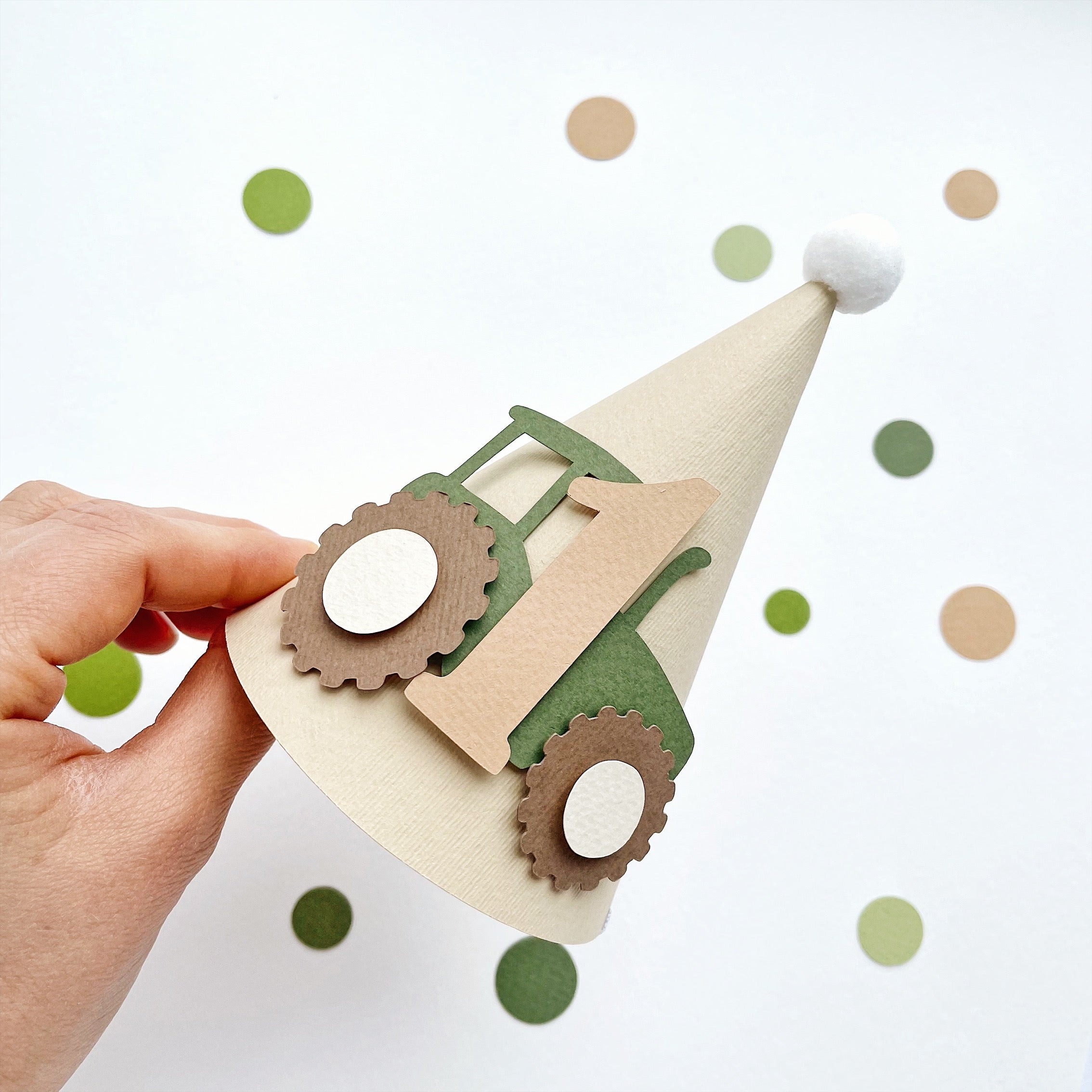 Tractor One Party Hat Farm 1st Birthday Decorations Tractor Birthday Party Hat