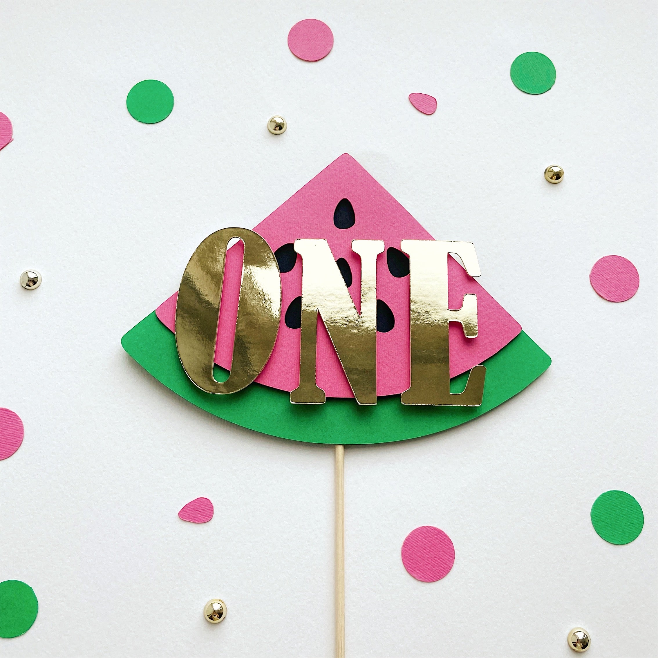 Watermelon Cake Topper Watermelon One Birthday Cake Topper Watermelon 1st Birthday Party Decorations Watermelon First Birthday Theme