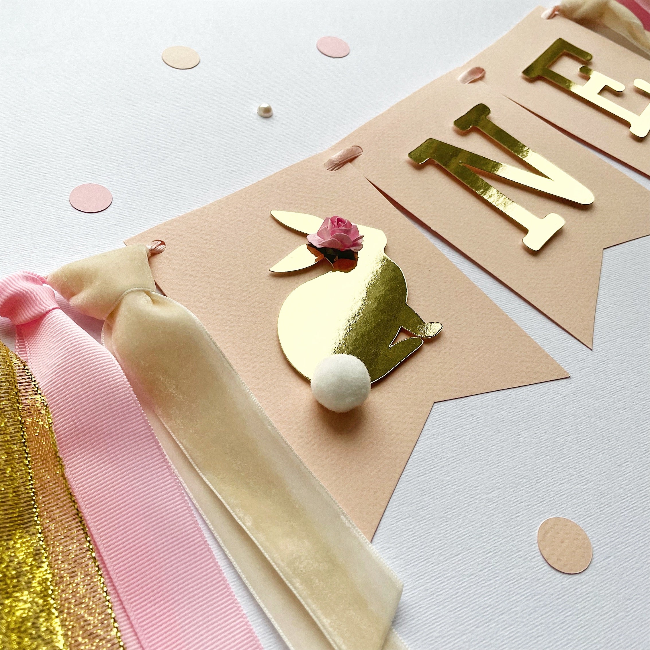 Bunny Highchair Banner