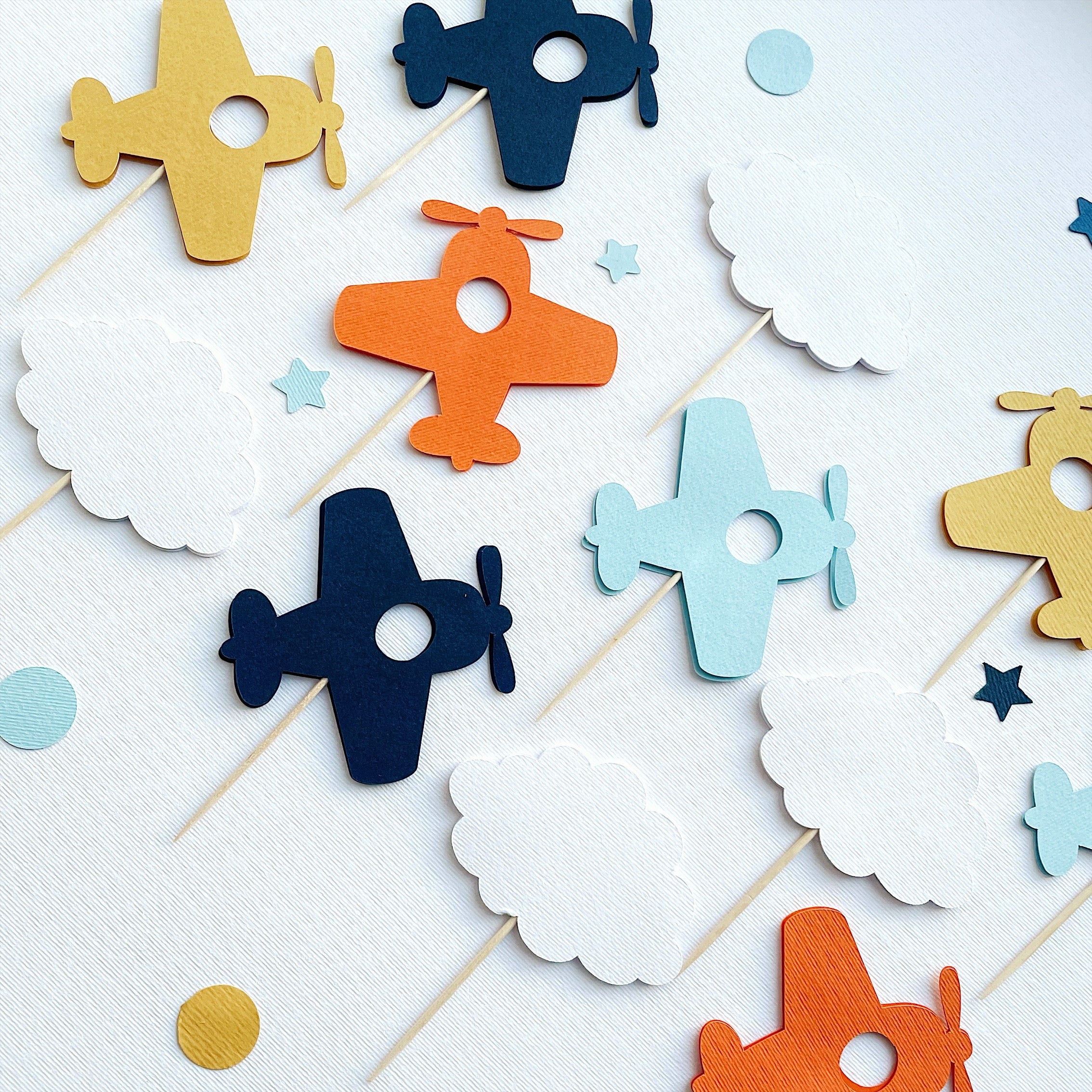 Airplane Cupcake Toppers