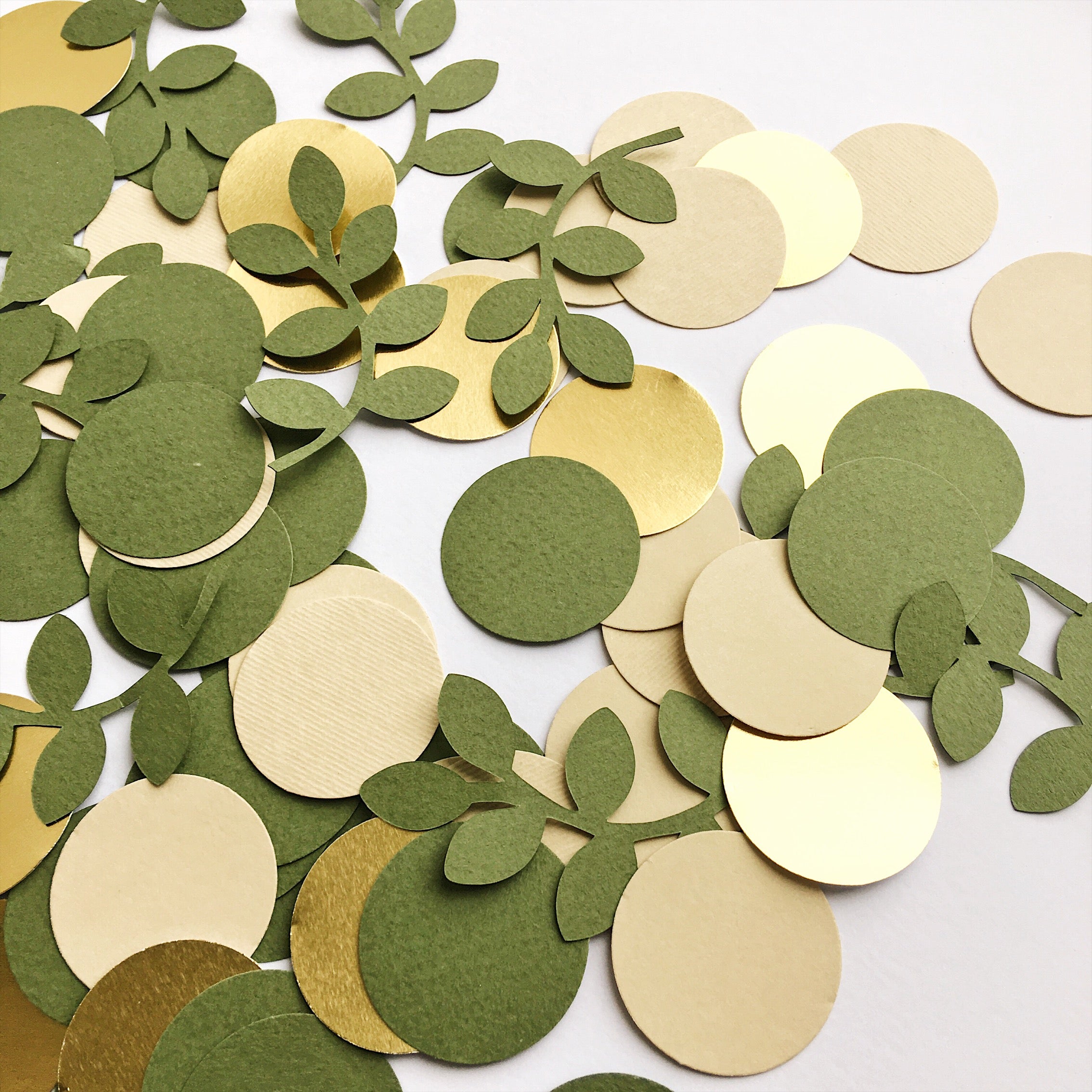Greenery Leaves Confetti