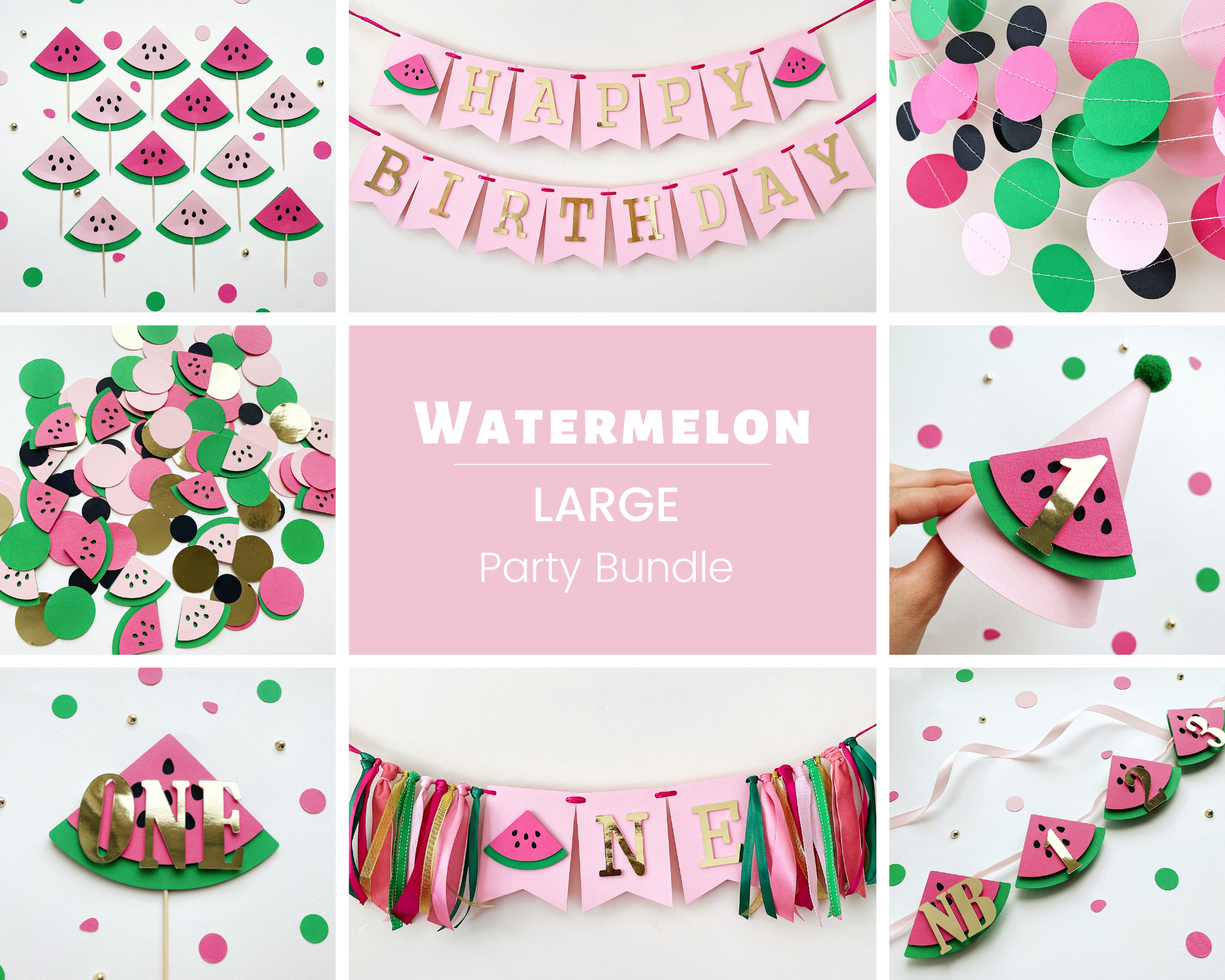 Watermelon: 1st Birthday Bundle