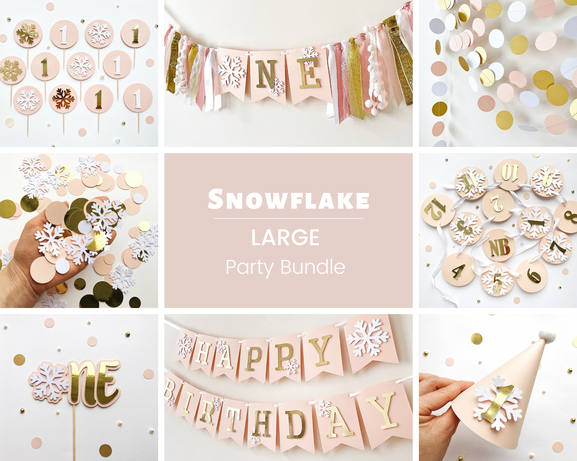 Winter Onederland 1st Birthday Bundle