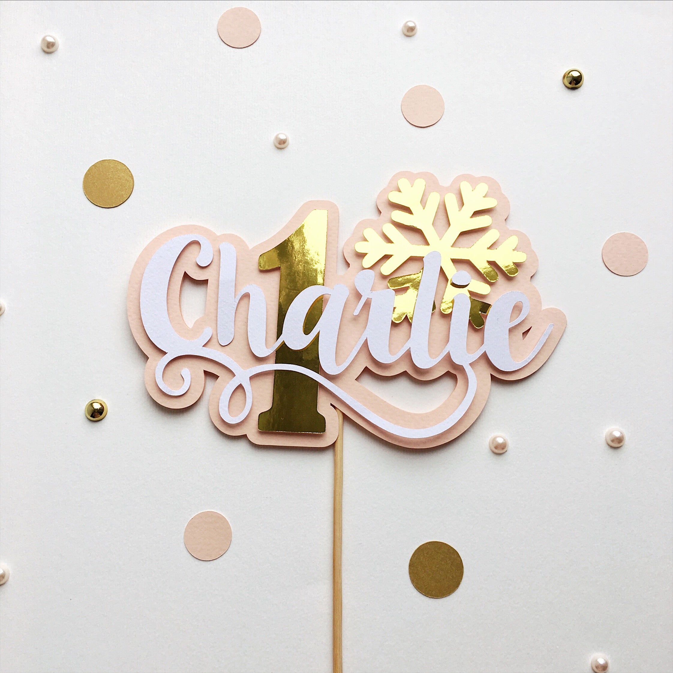 Cake Topper: Winter Onederland