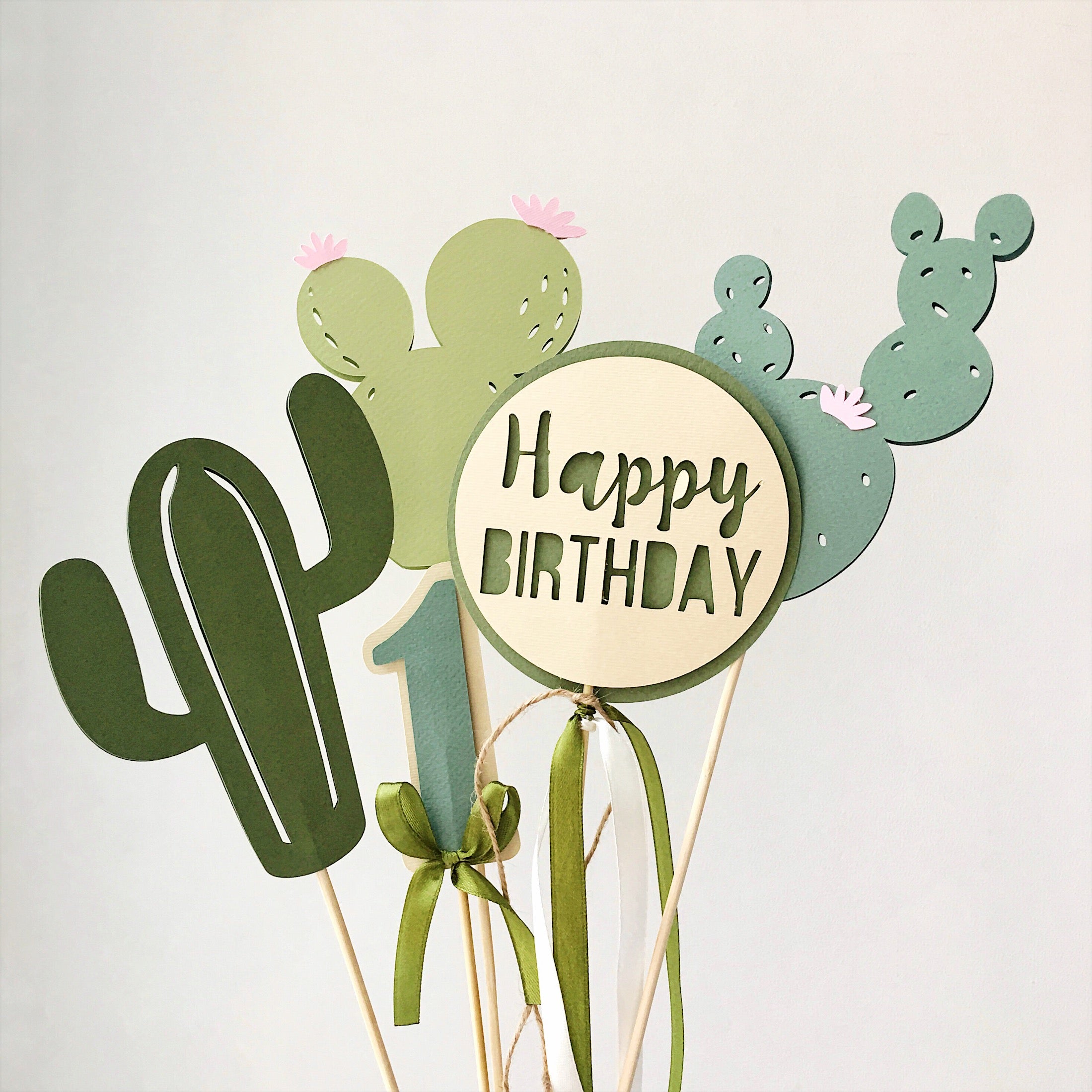 Fiesta Birthday Centerpiece Sticks, Cactus Party Decorations, My