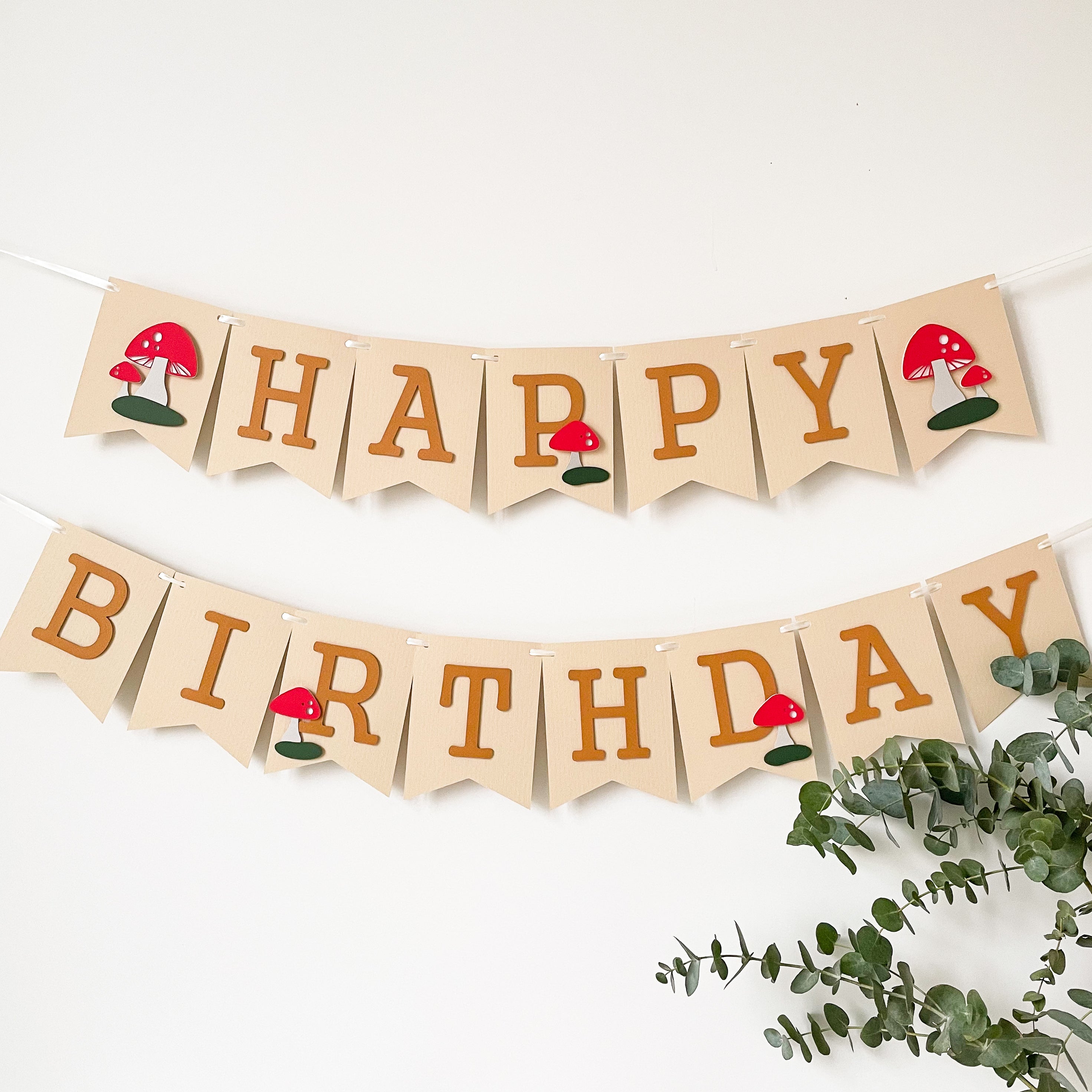 Mushroom First Birthday Decorations Toadstool 1st Birthday Banner Woodland Themed Fairy Forest Birthday One Fungi Theme Party Baby Earthy