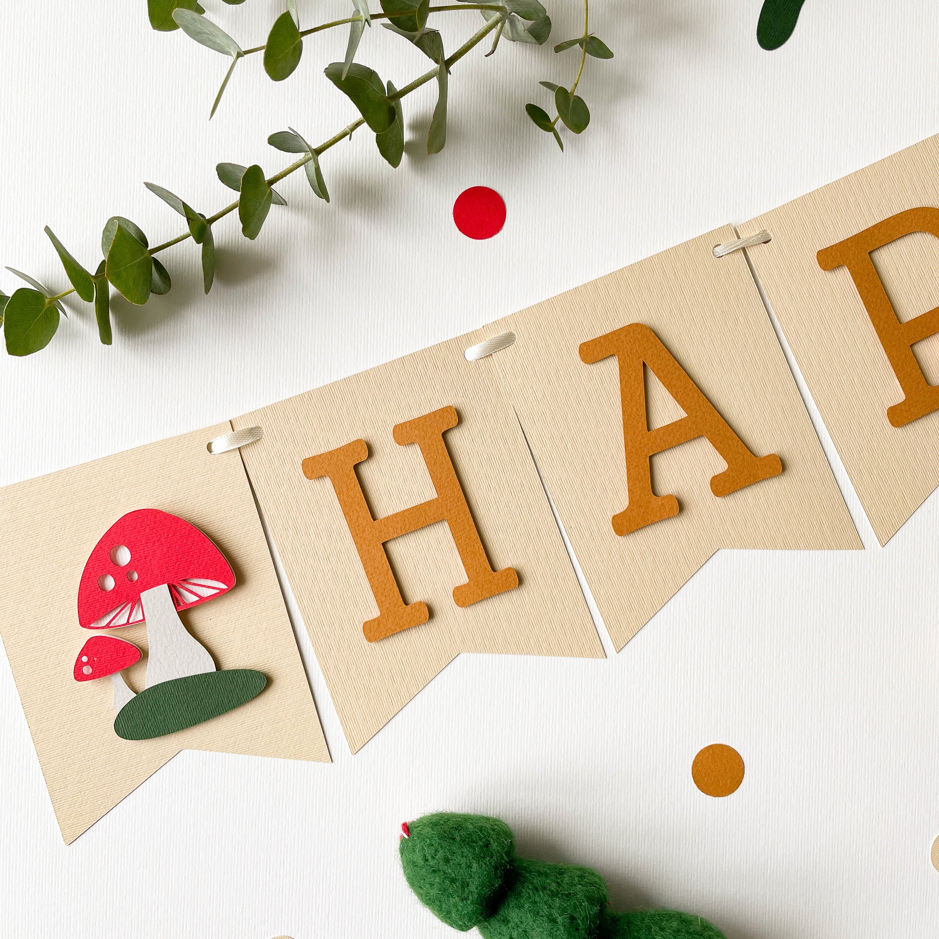 Mushroom First Birthday Decorations Toadstool 1st Birthday Banner Woodland Themed Fairy Forest Birthday One Fungi Theme Party Baby Earthy