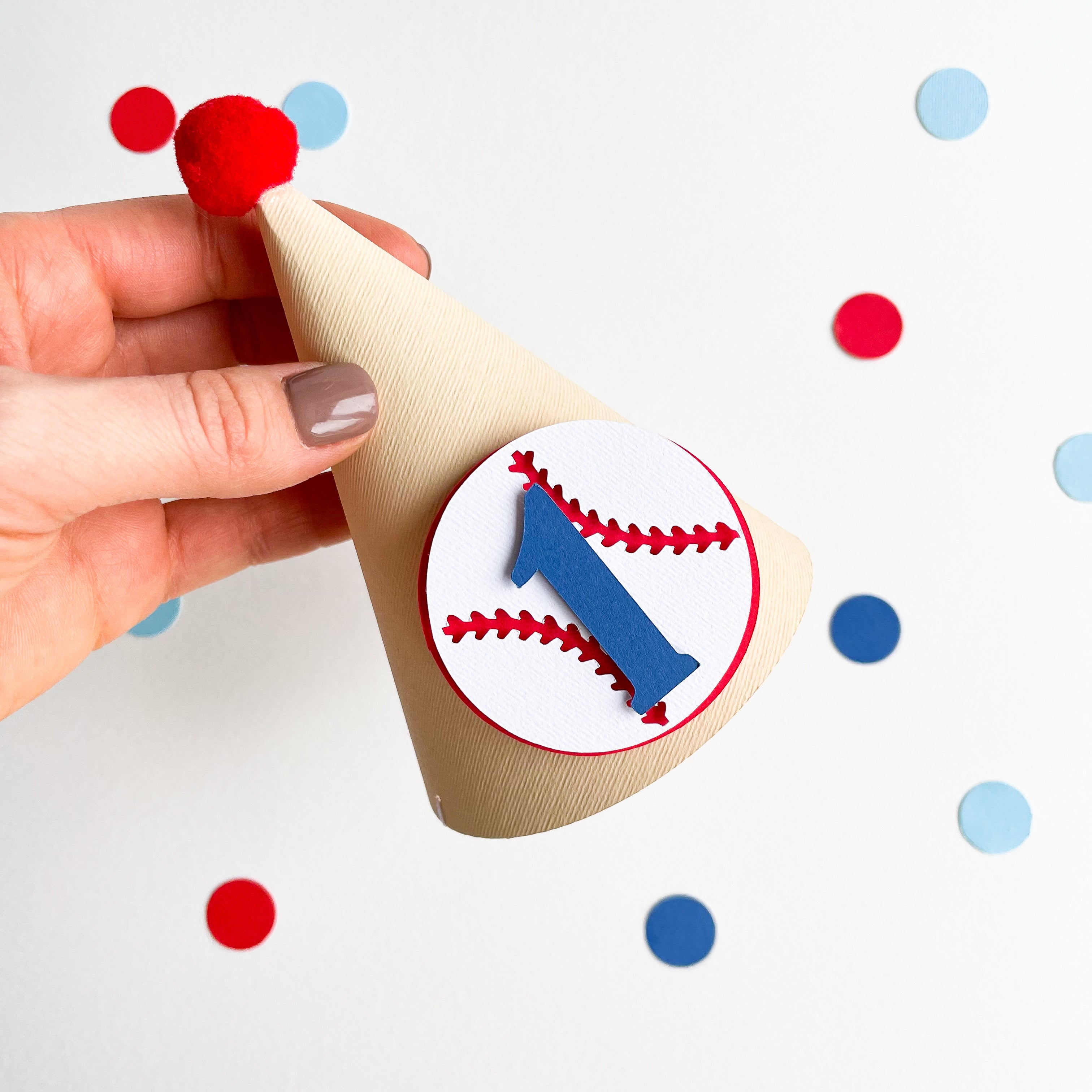 Baseball One Party Hat Baseball 1st Birthday Decorations Baseball Birthday Party