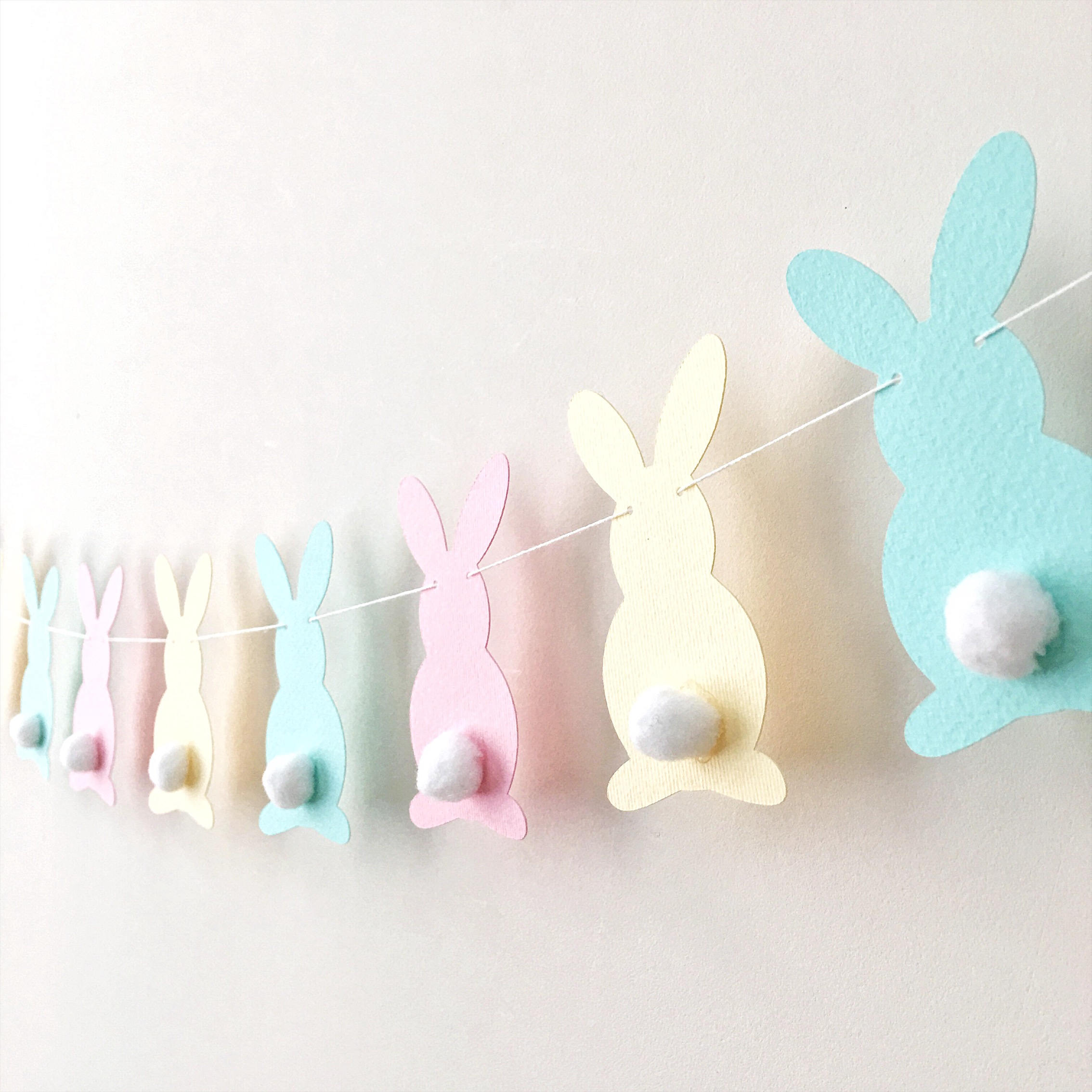 Bunny Garland Easter Banner Easter Decor Some Bunny is One Birthday Decorations Paster Bunny Birthday Garland Spring Baby Shower FunstaCraft