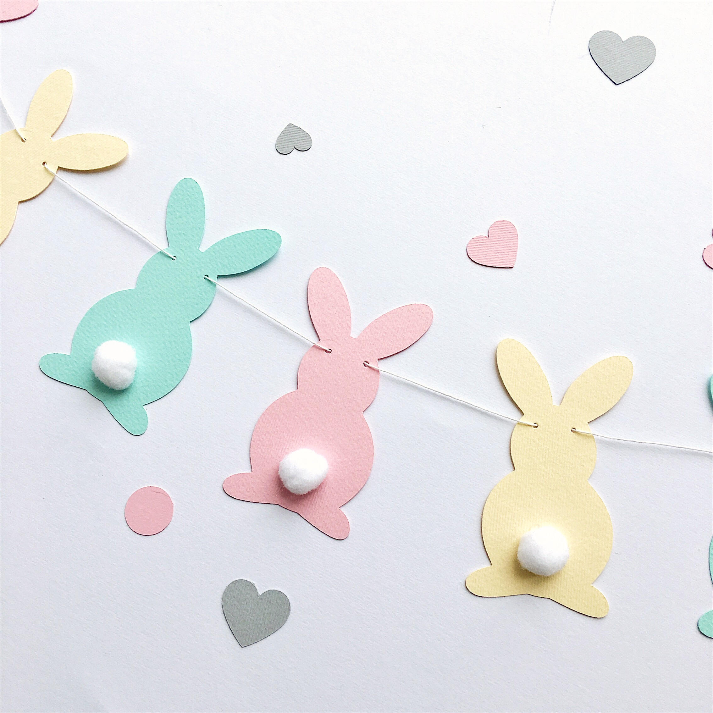 Bunny Garland Easter Banner Easter Decor Some Bunny is One Birthday Decorations Paster Bunny Birthday Garland Spring Baby Shower FunstaCraft