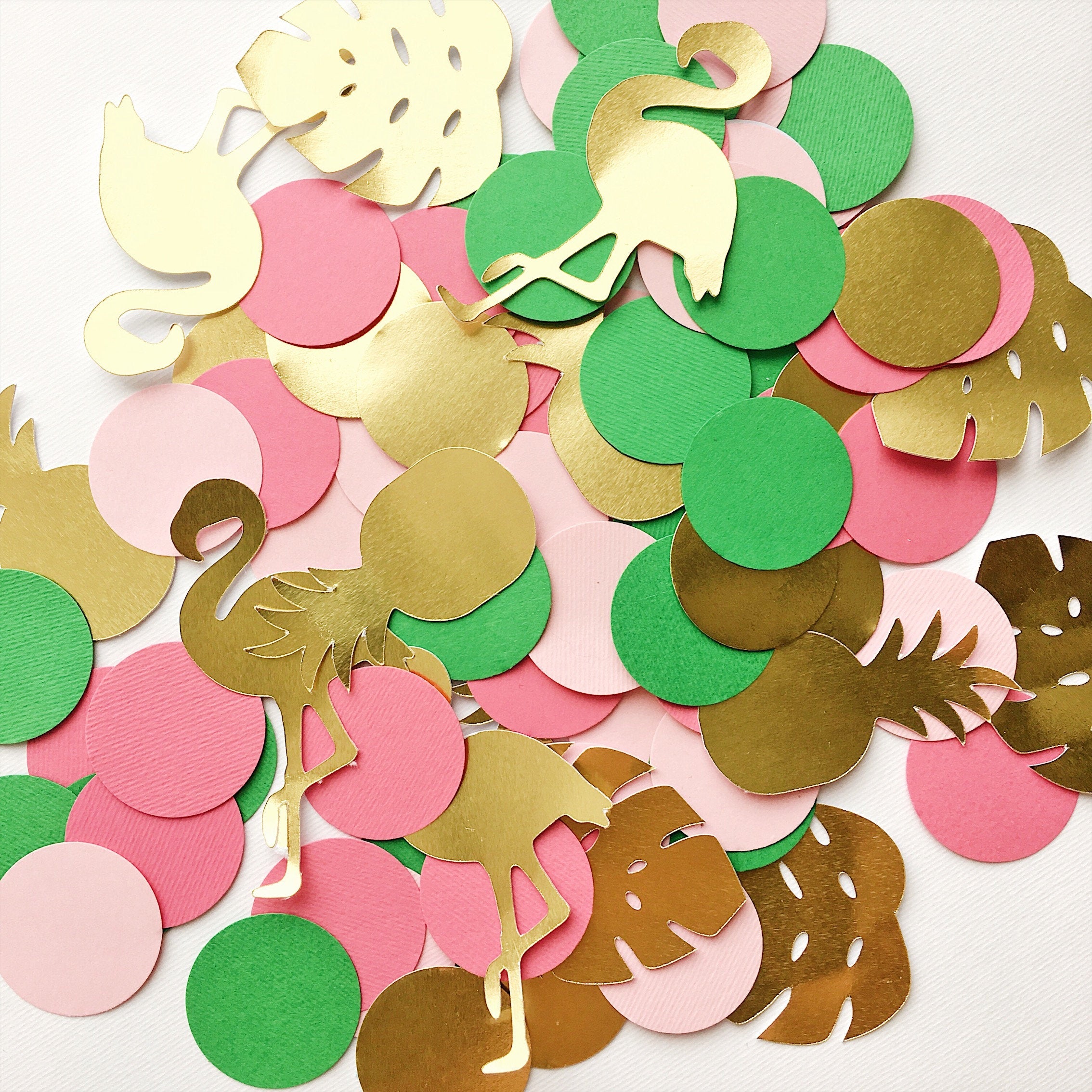 Flamingo pink Paper Confetti