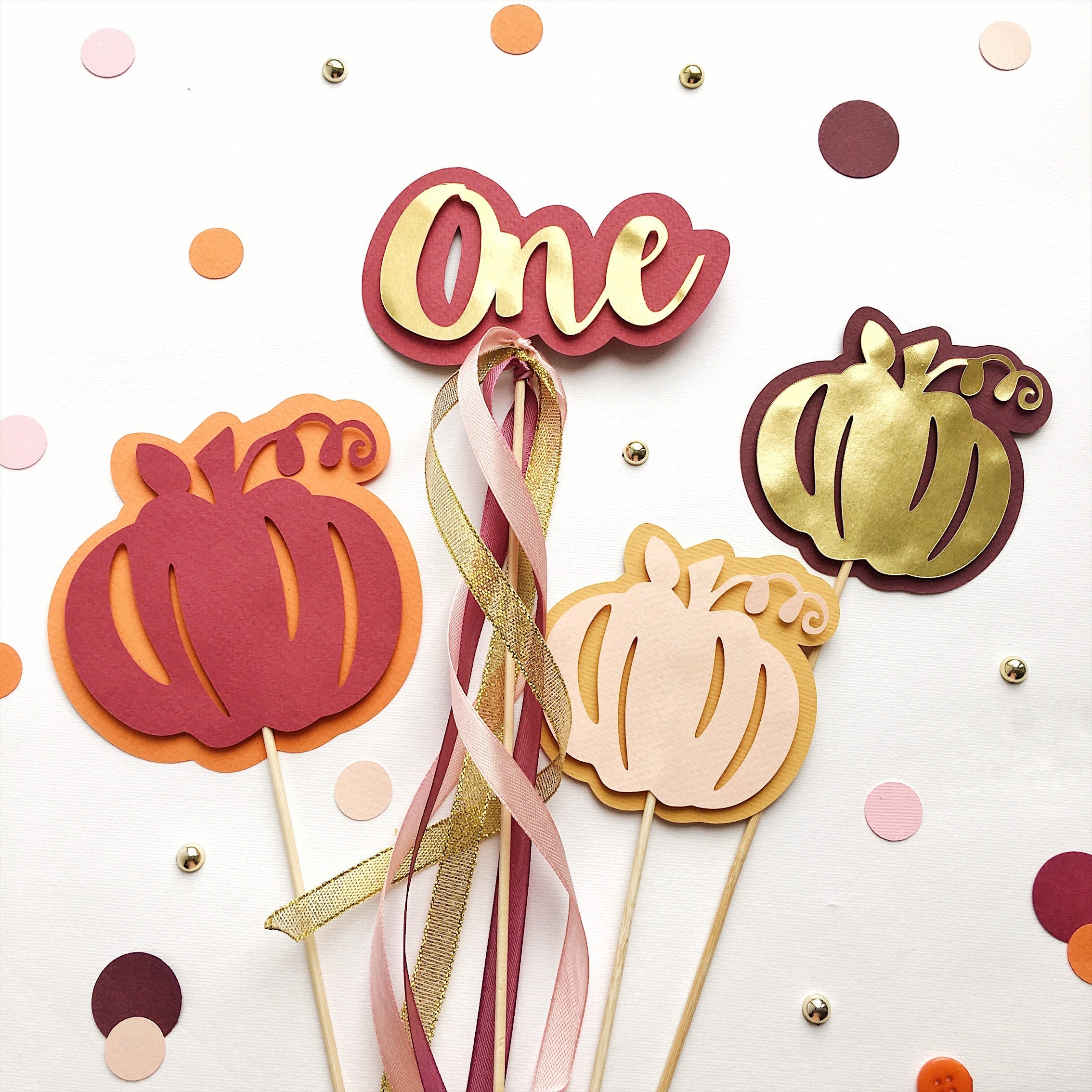 One Pumpkin Centerpieces
