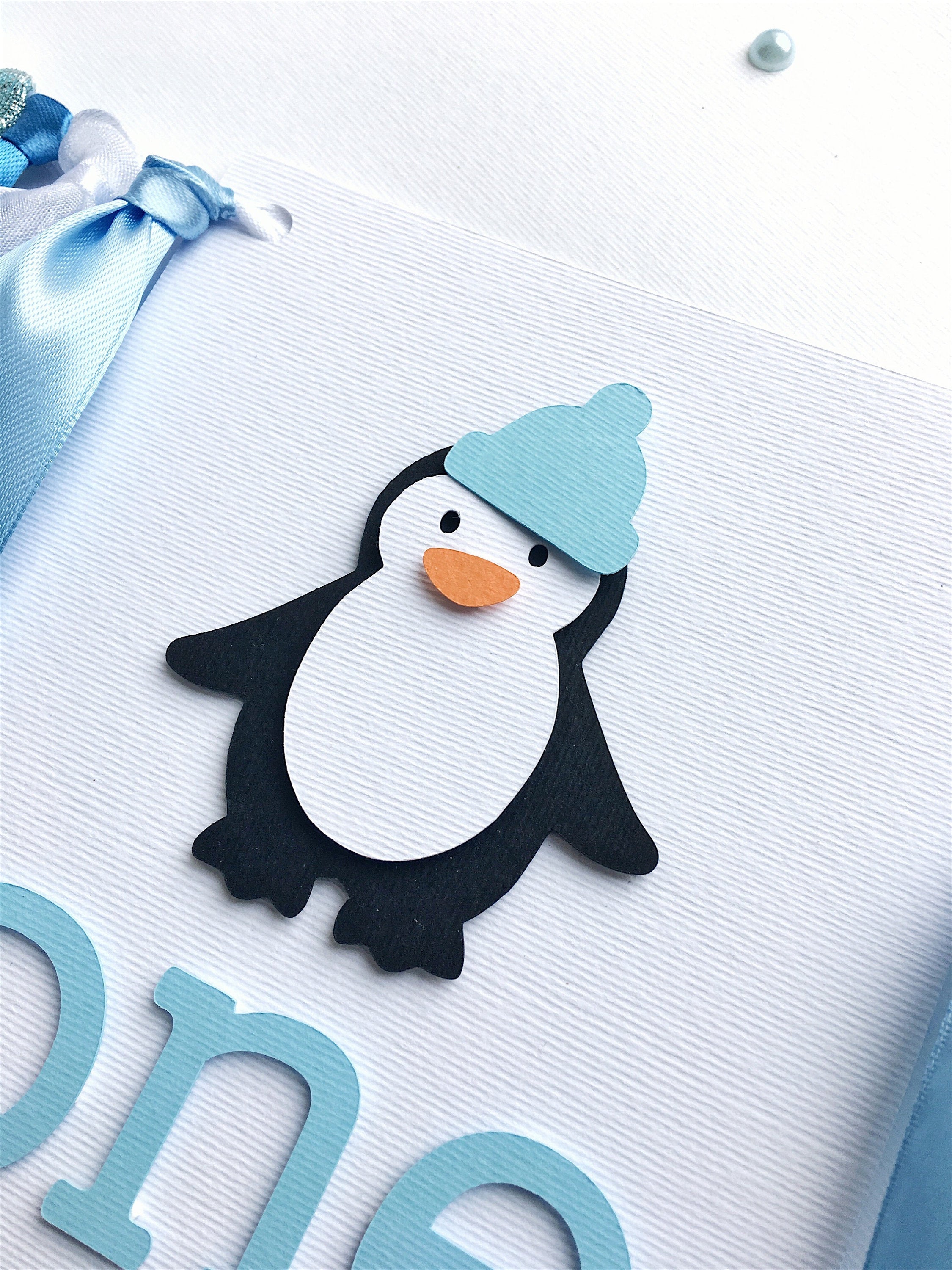 Penguin Highchair Banner Oh What Fun it is to be One Decor Winter Wonderland Birthday Party