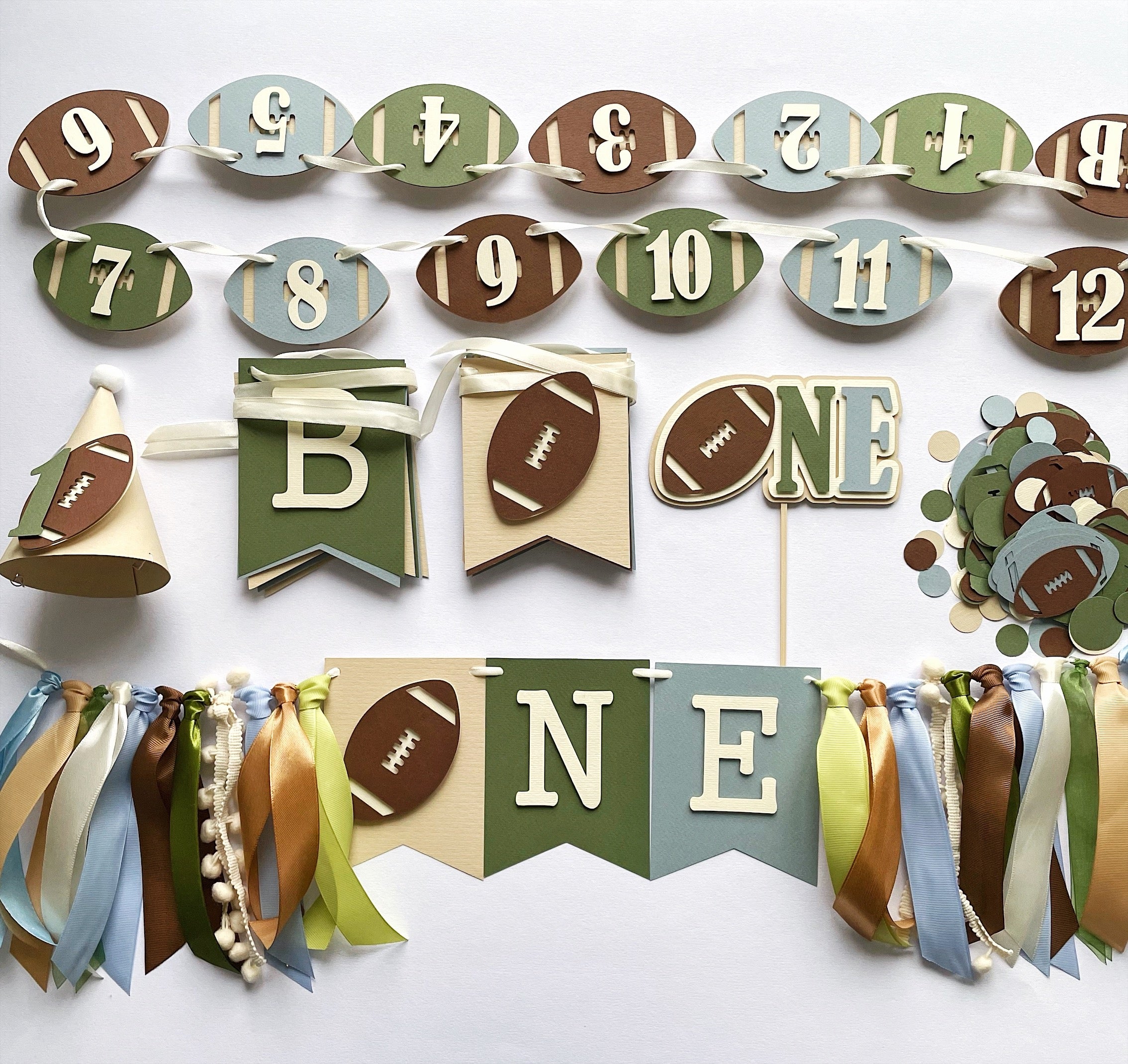 Football Place Cards - Game Day Seating & Table Decor