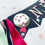 Space Girl Highchair Banner