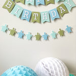 Turtle Themed First Birthday Party Turtle First Birthday Decor Turtle Theme Happy Birthday Banner Sea Turtle Party Under the Sea Party Sea Turtle Straws Sea Turtle Birthday Under the Sea and Beach Party Decor