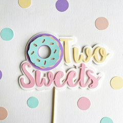 Donuts Cake Topper Donut Themed Birthday Sweet Celebration