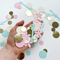 Wild One Birthday Confetti Baby Shower Decorations Pink Mint party