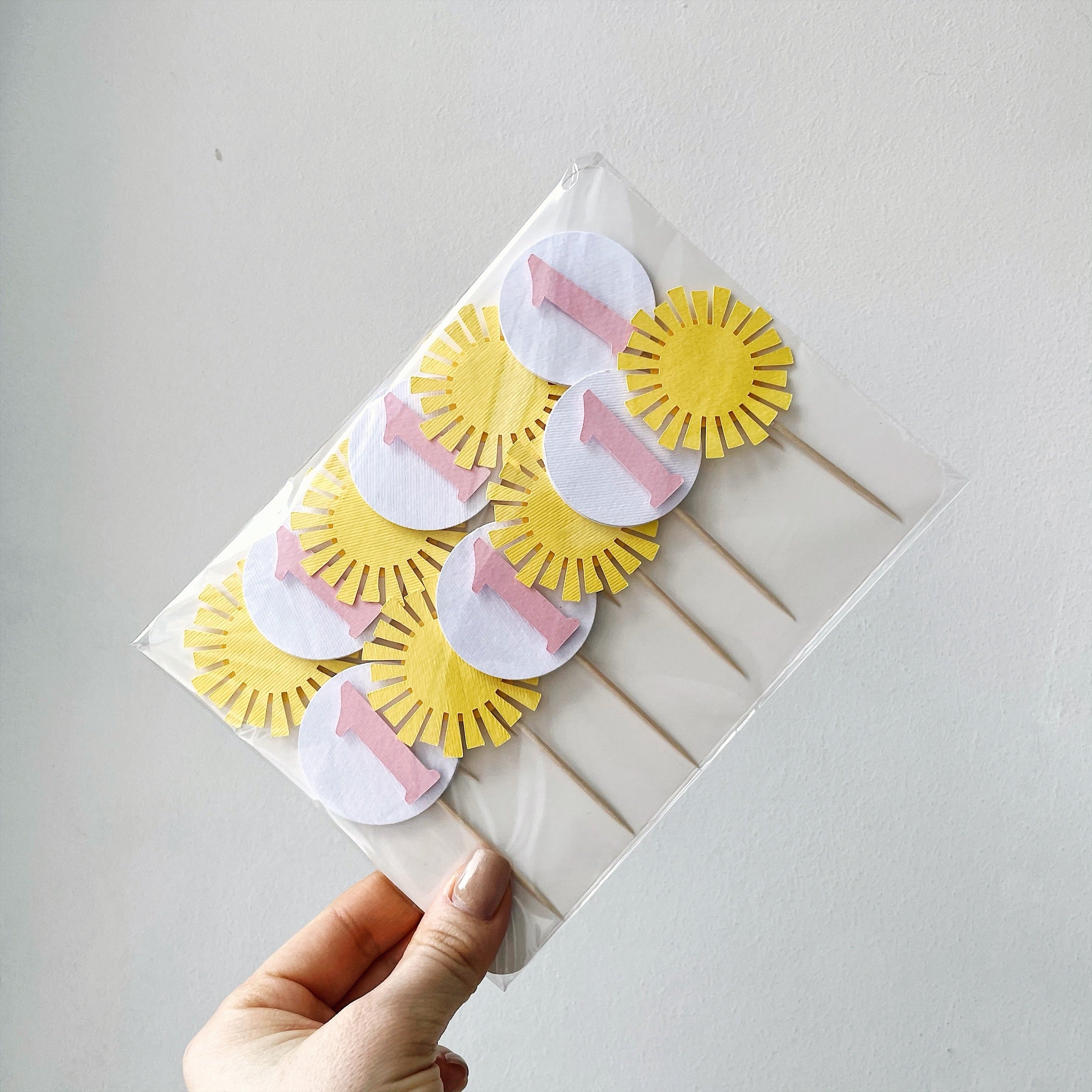 Girl Sunshine Cupcake Toppers