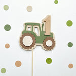 Tractor Cake Topper - Farm 1st Boy Birthday Decorations