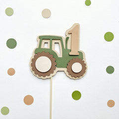 Tractor Cake Topper - Farm 1st Boy Birthday Decorations