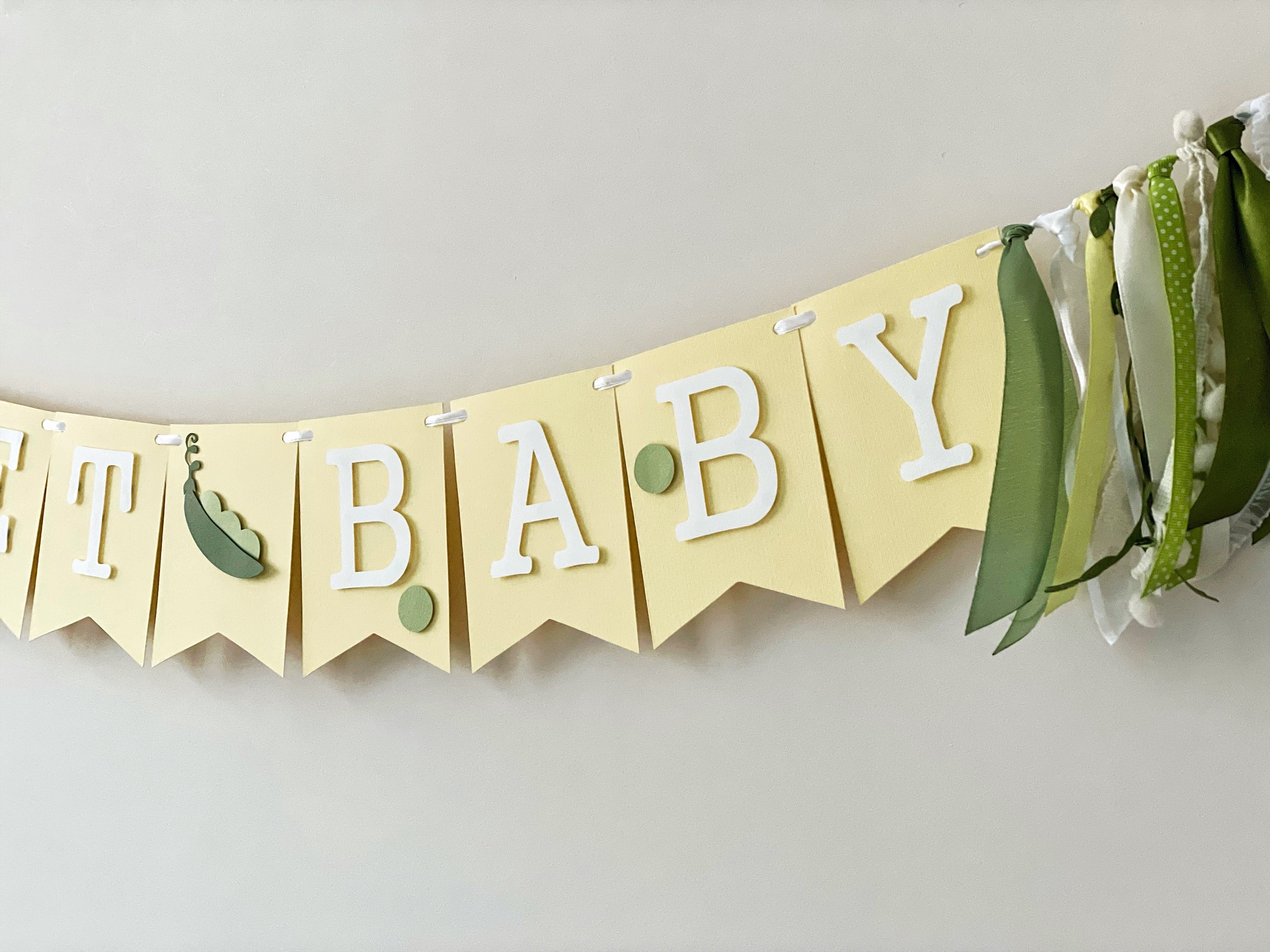 Sweet Pea Baby Shower Banner Pea Baby Shower Decorations 