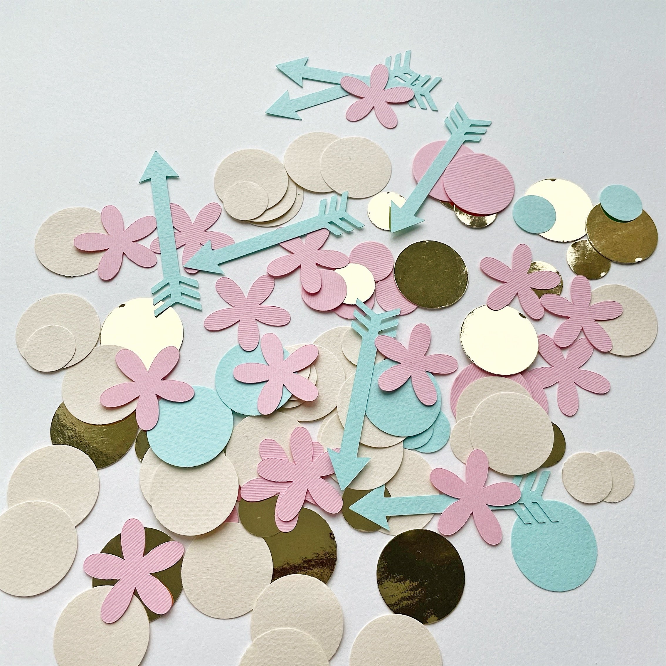 Wild One Birthday Confetti Baby Shower Decorations Pink Mint party