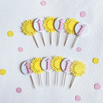 Girl Sunshine Cupcake Toppers