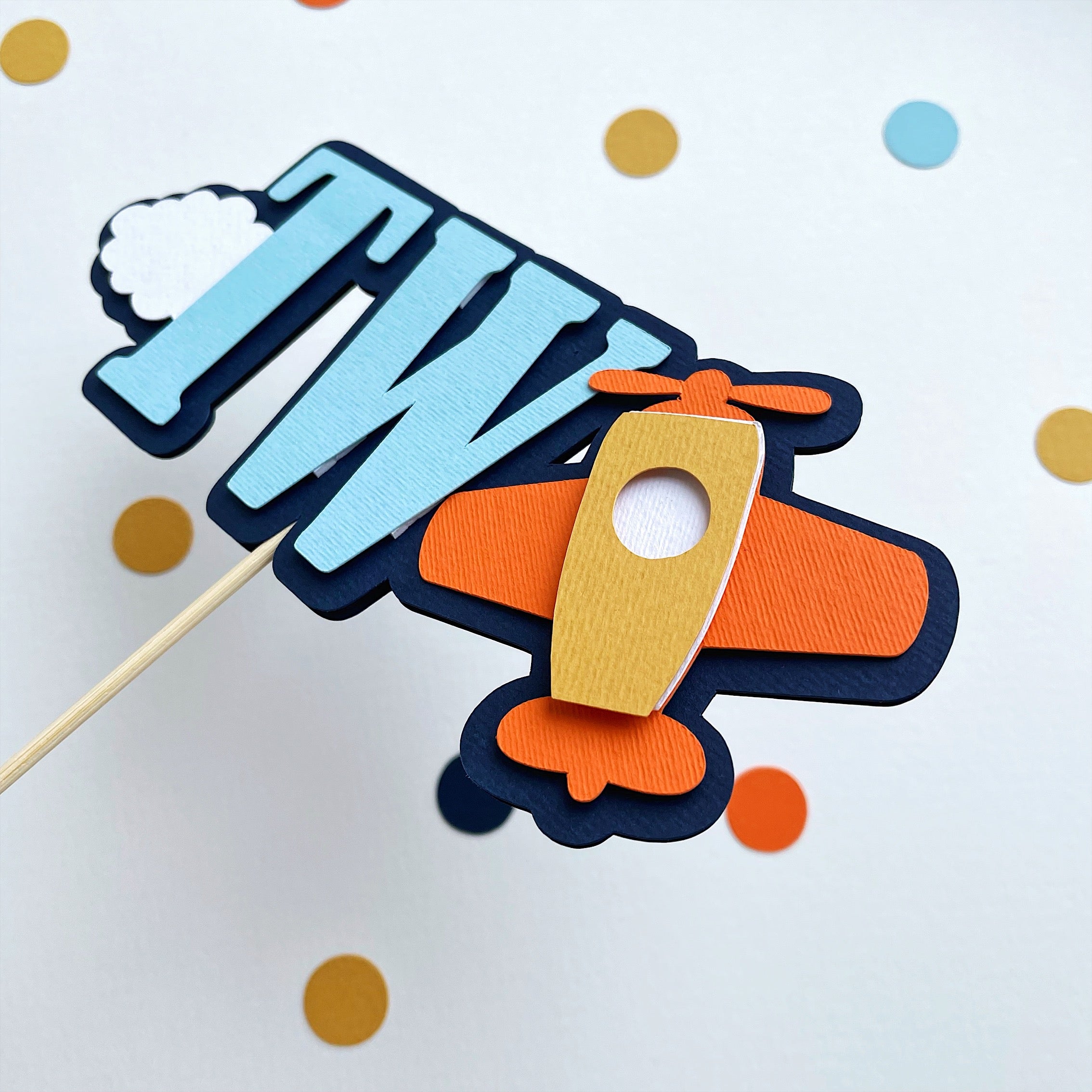 Airplane Cake Topper Airplane First Birthday Decor Time Flies Theme 2nd Birthday Party Airplane Cake Topper Boy Cake Smash Let's Par-tee Airplane Toodlers Party