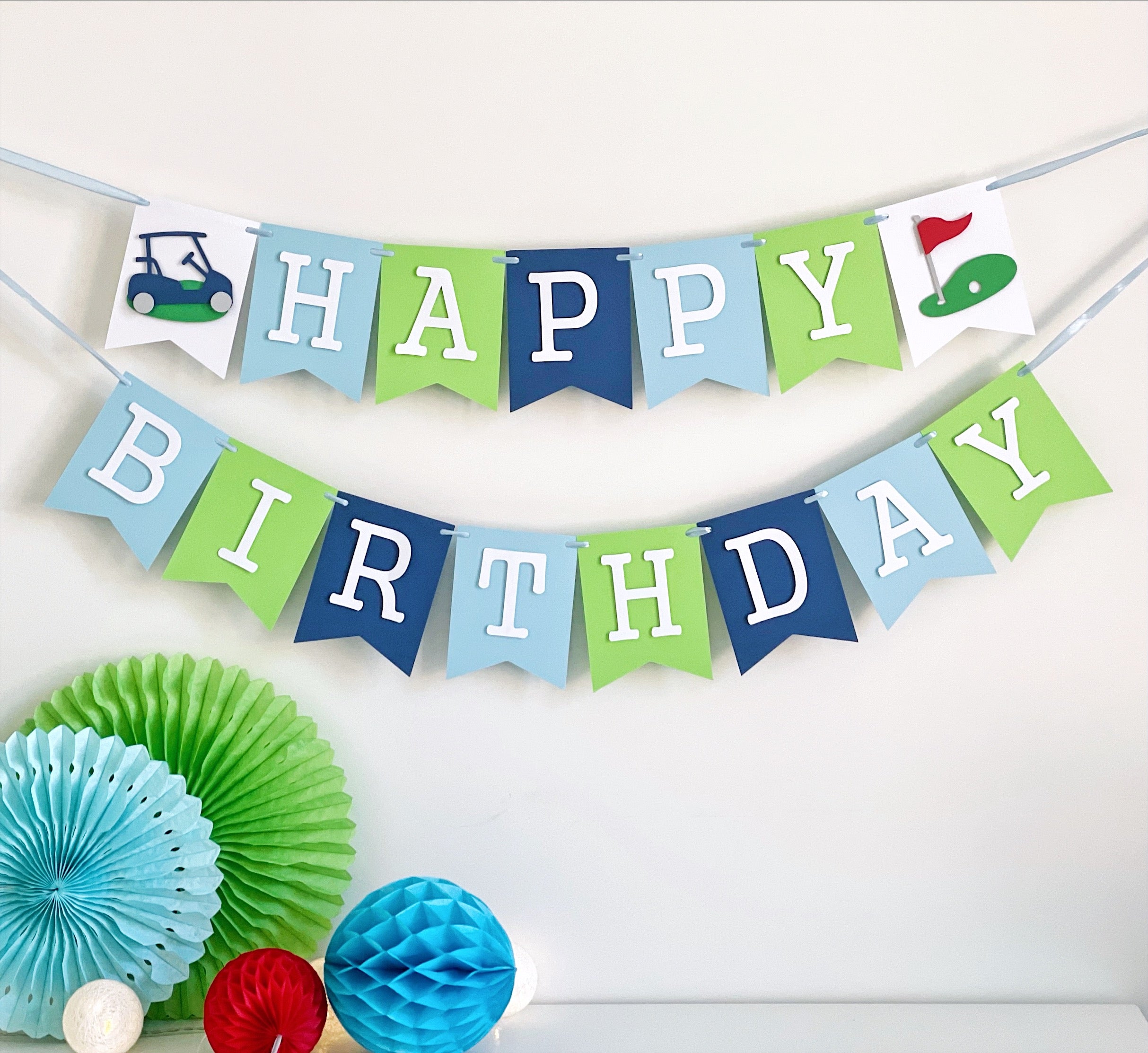 Hole in One Birthday Banner, Golf First Birthday Decorations