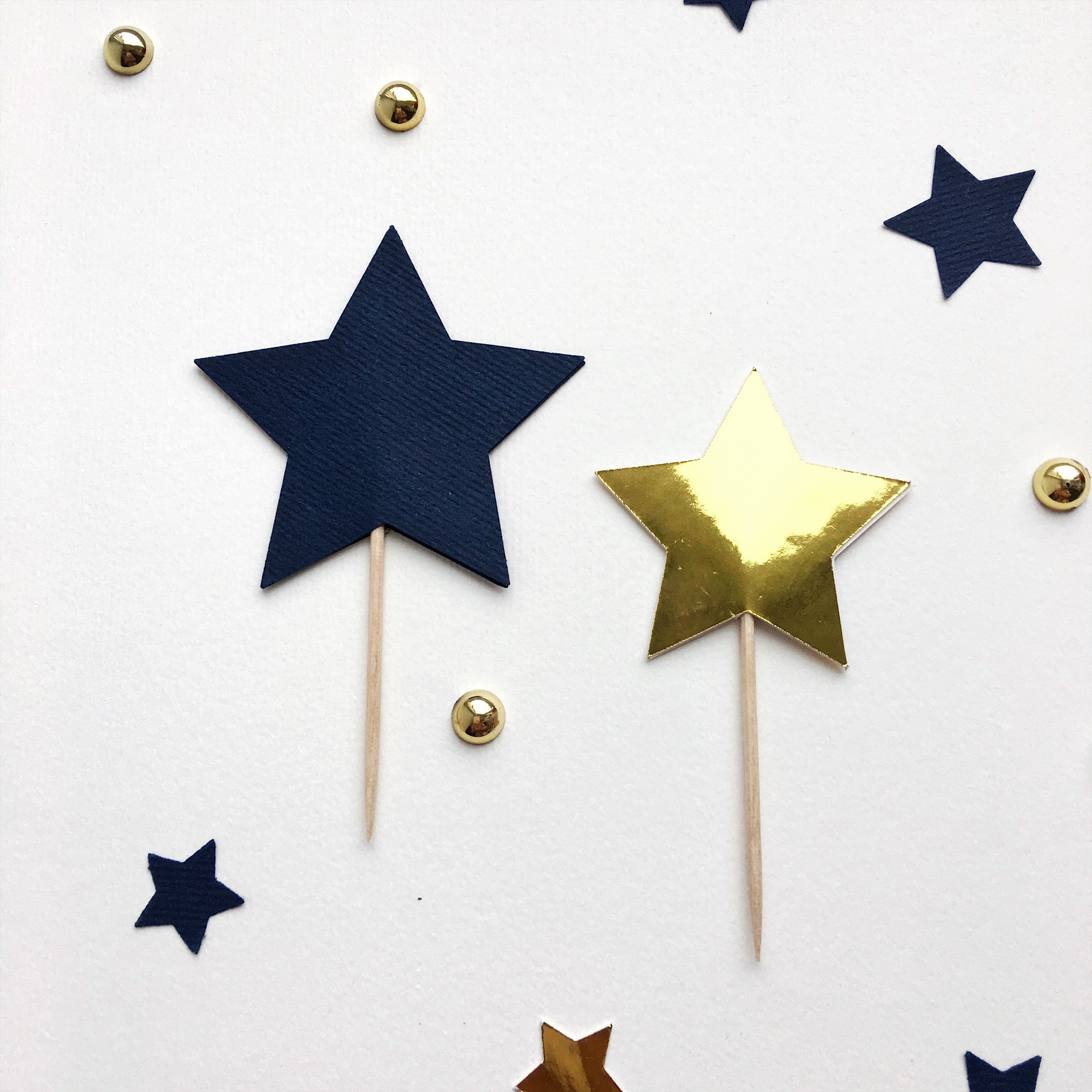 Twinkle Stars Cupcake Toppers 1st Birthday Love You to the Moon and Back theme 