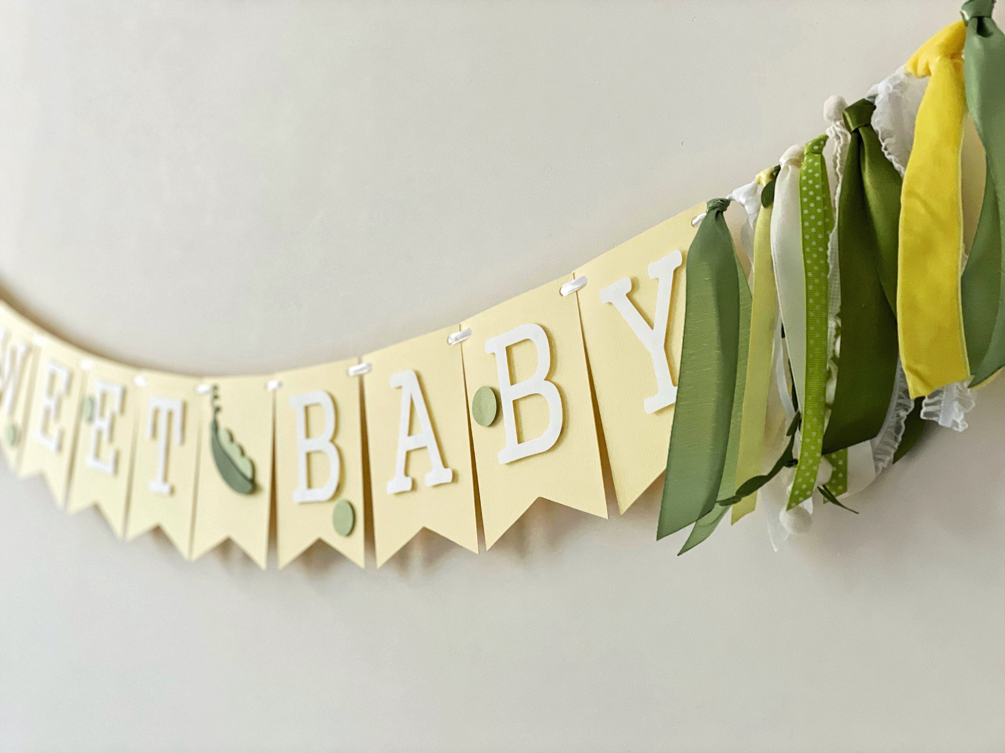 Sweet Pea Baby Shower Banner Pea Baby Shower Decorations 