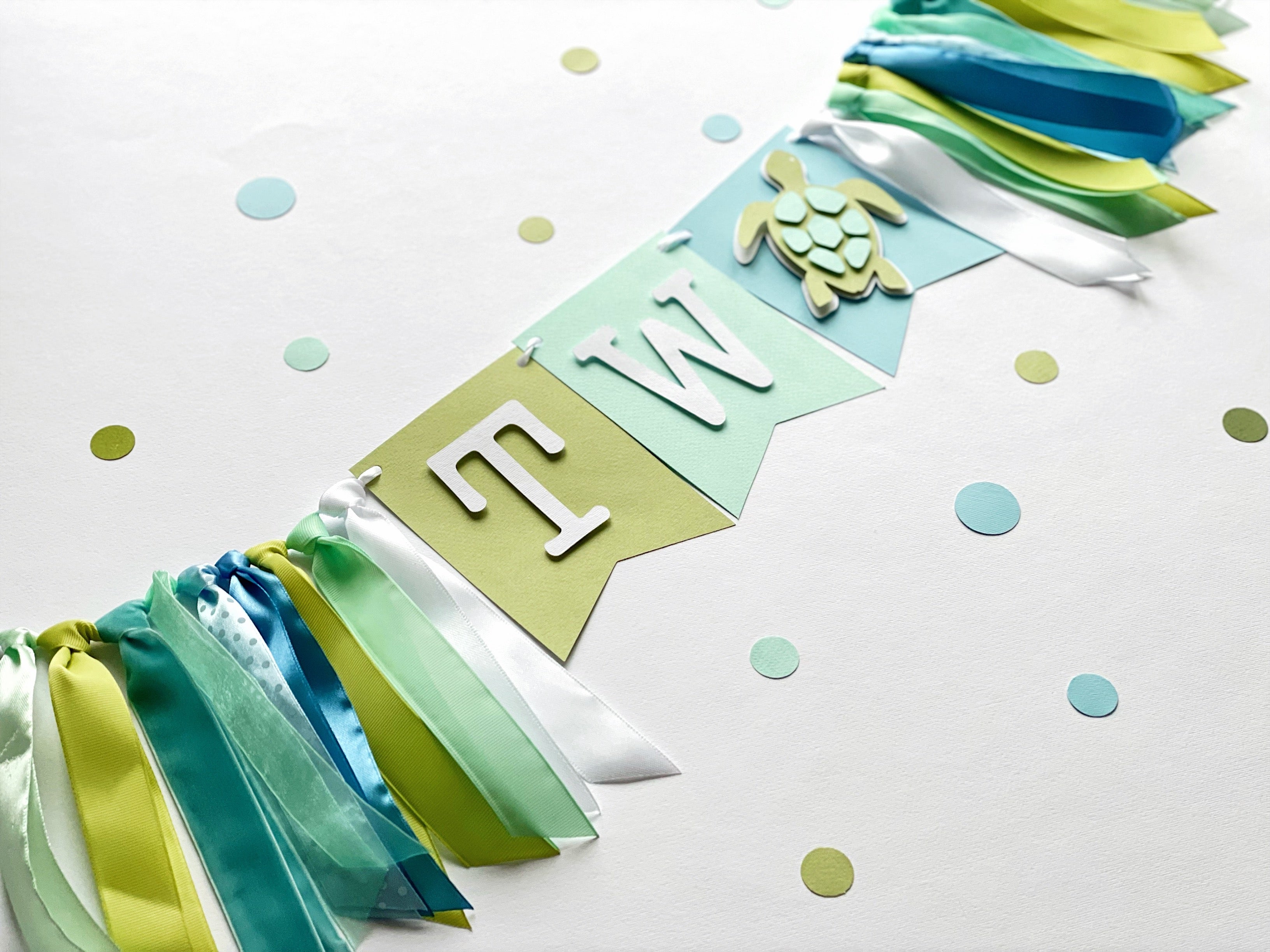 Turtle Birthday Highchair Banner Turtle 2nd Birthday Party Decorations Turtle High Chair Banner Sea Turtle Party Under the Sea Party Sea Turtle Straws Sea Turtle Birthday Under the Sea and Beach Party Decor