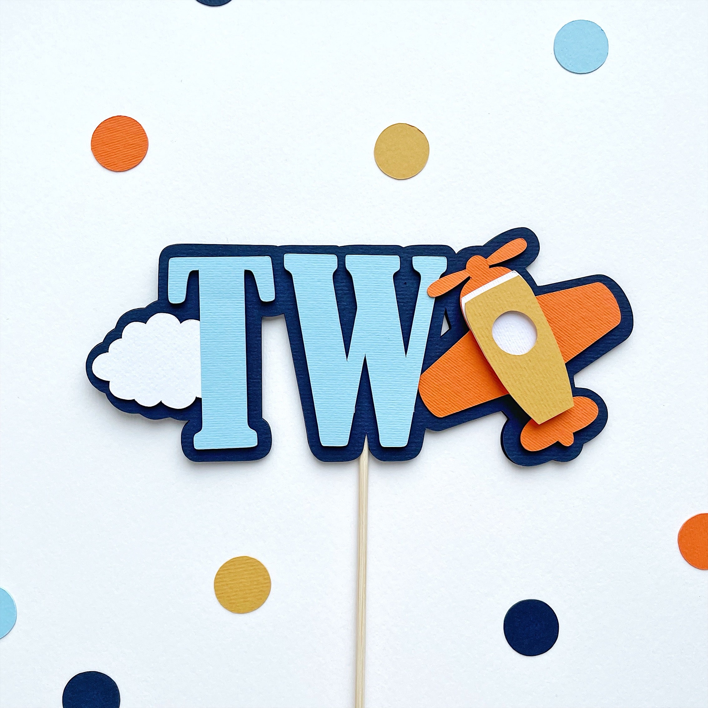 Airplane Cake Topper Airplane First Birthday Decor Time Flies Theme 2nd Birthday Party Airplane Cake Topper Boy Cake Smash Let's Par-tee Airplane Toodlers Party