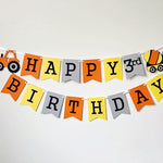 Construction Birthday Banner Construction Theme Birthday Party Construction Birthday Decor  Construction Theme Happy Birthday Banner  Under Construction Digger Excavator Truck Bulldozer or Dump Everything theme party