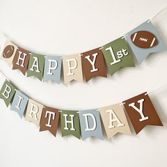 Football Birthday Banner