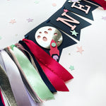 Space Girl Highchair Banner