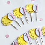 Girl Sunshine Cupcake Toppers