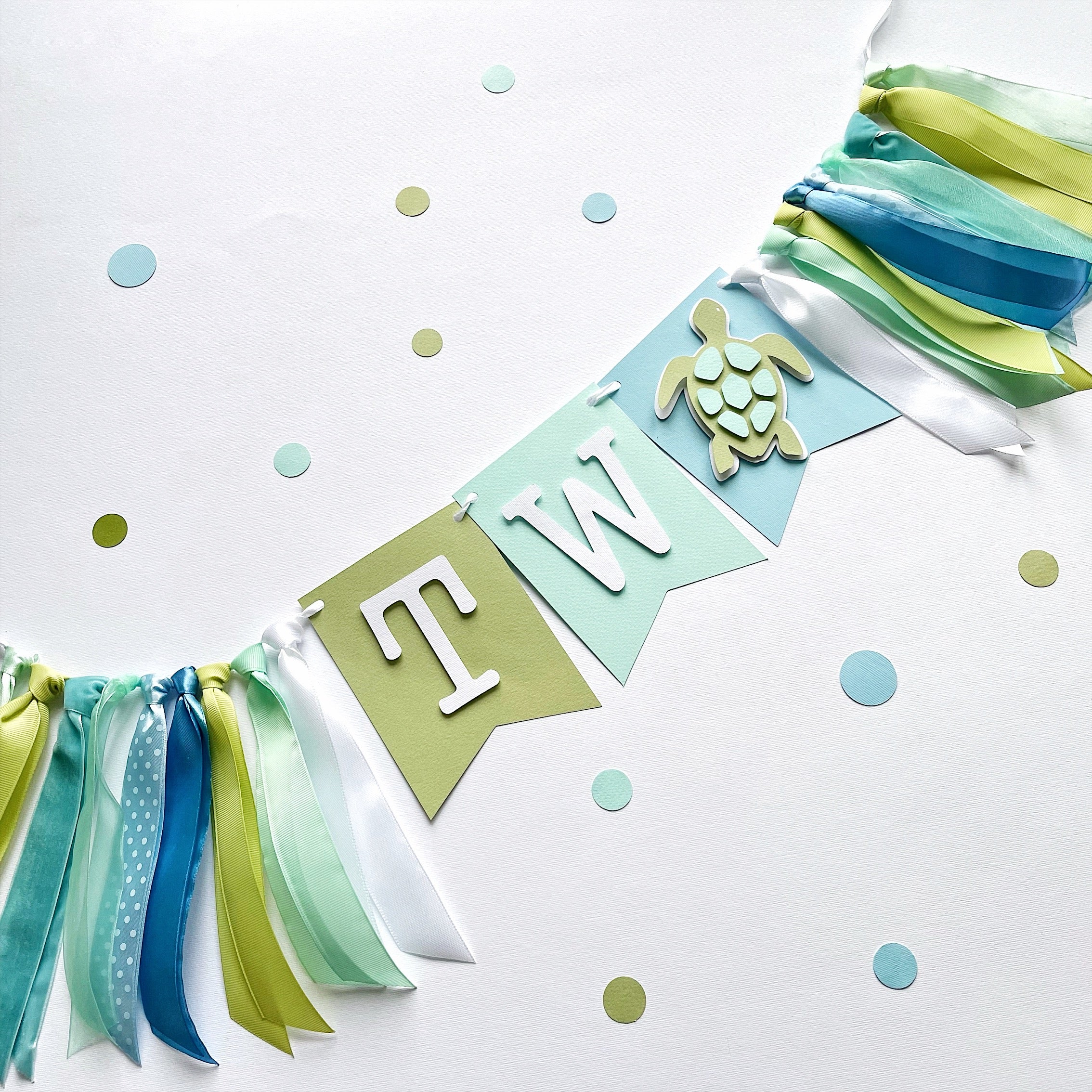 Turtle Birthday Highchair Banner Turtle 2nd Birthday Party Decorations Turtle High Chair Banner Sea Turtle Party Under the Sea Party Sea Turtle Straws Sea Turtle Birthday Under the Sea and Beach Party Decor