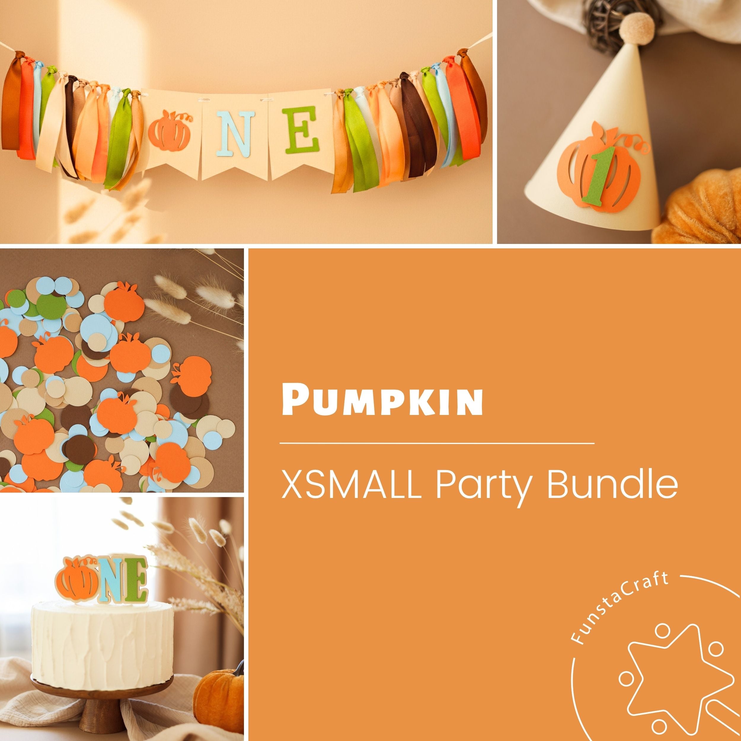 Little Pumpkin Boy 1st Birthday Decorations - Fall Party Supplies