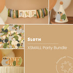 Sloth 1st Birthday Decorations Bundle