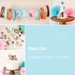 Two Let the Dogs Out, Cat and Dog Birthday Bundle, Kitten Puppy Banner