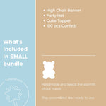 Teddy Bear 1st Birthday Decorations - Beary First Birthday Bundle