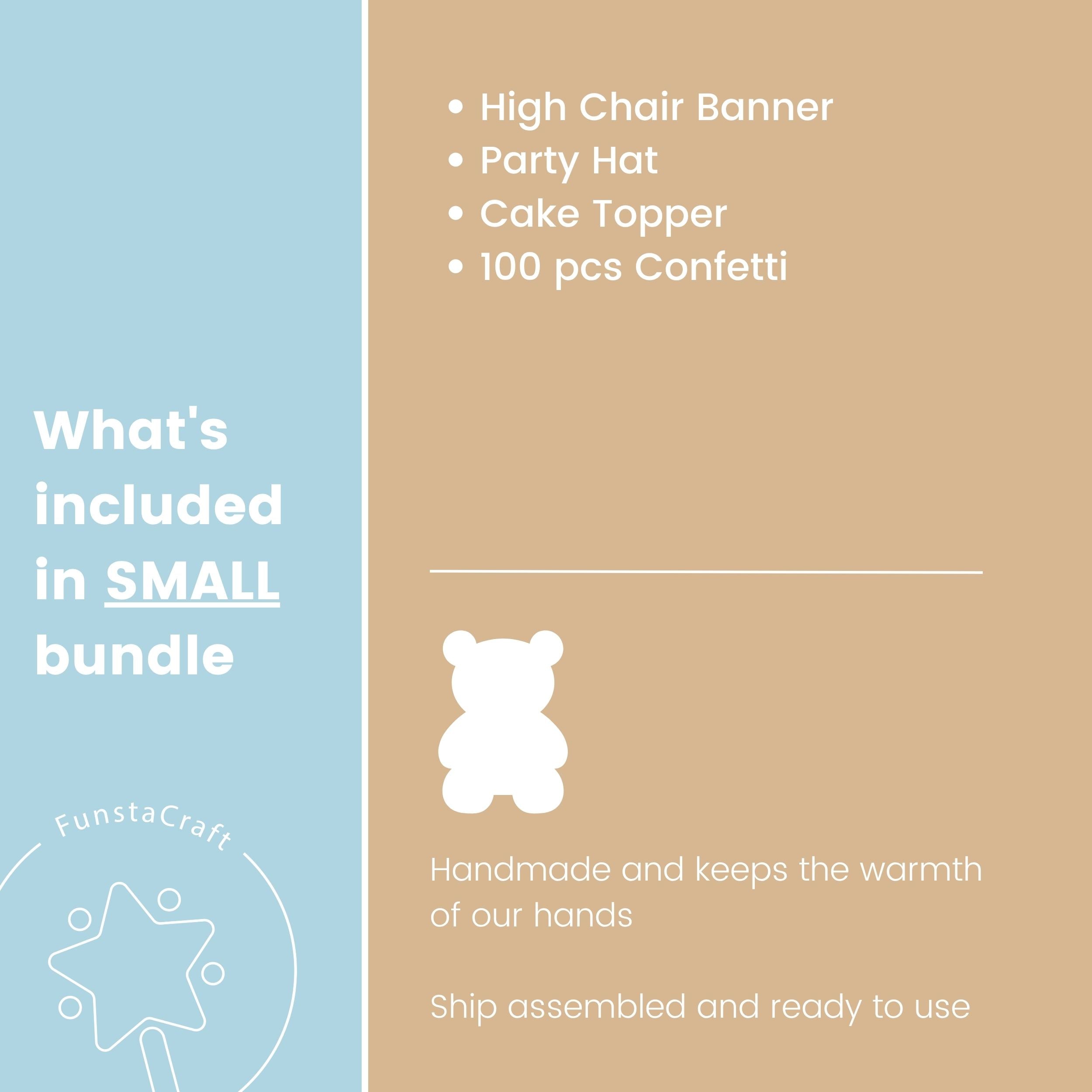 Teddy Bear 1st Birthday Decorations - Beary First Birthday Bundle