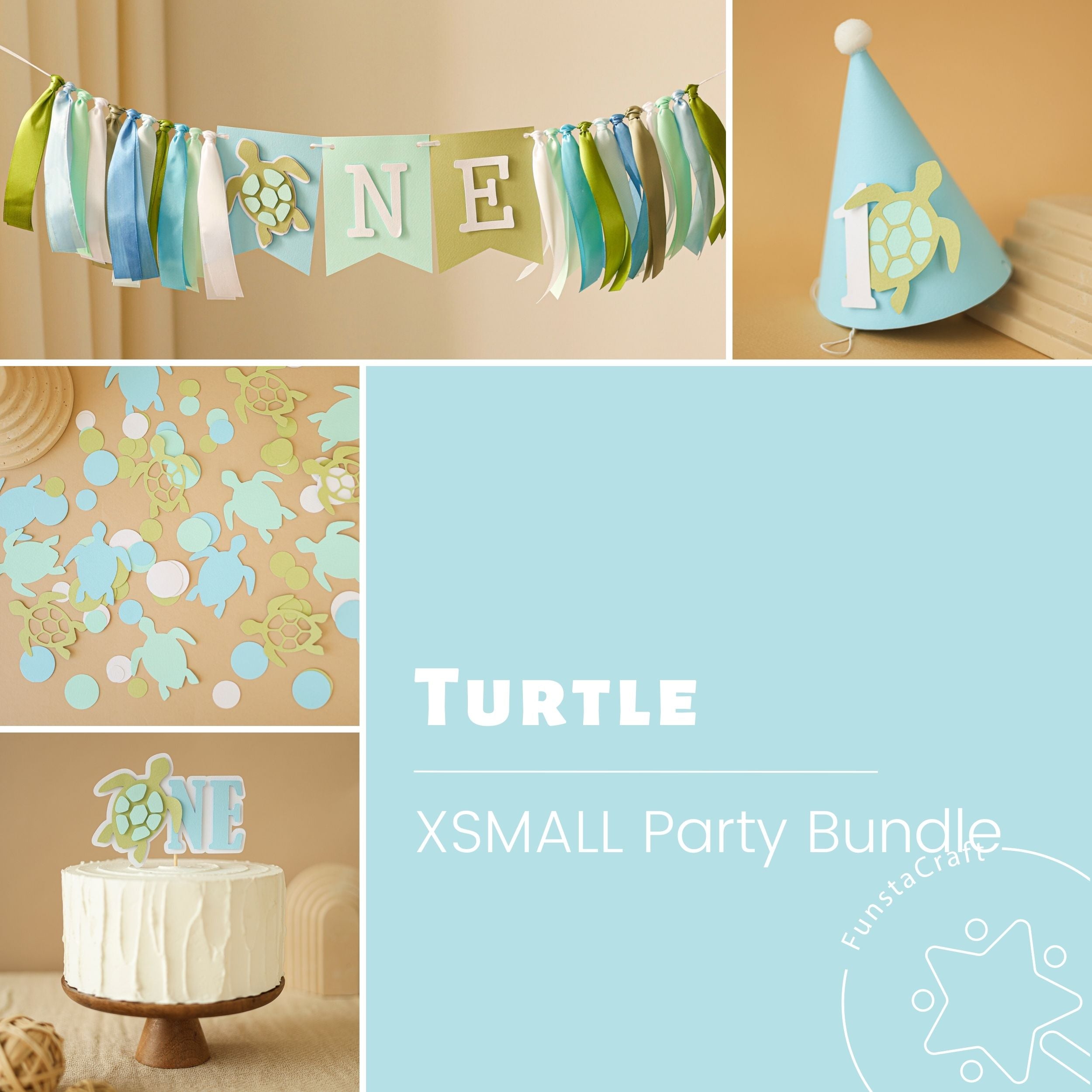 Sea Turtle Birthday Party Bundle - Ocean Party Supplies