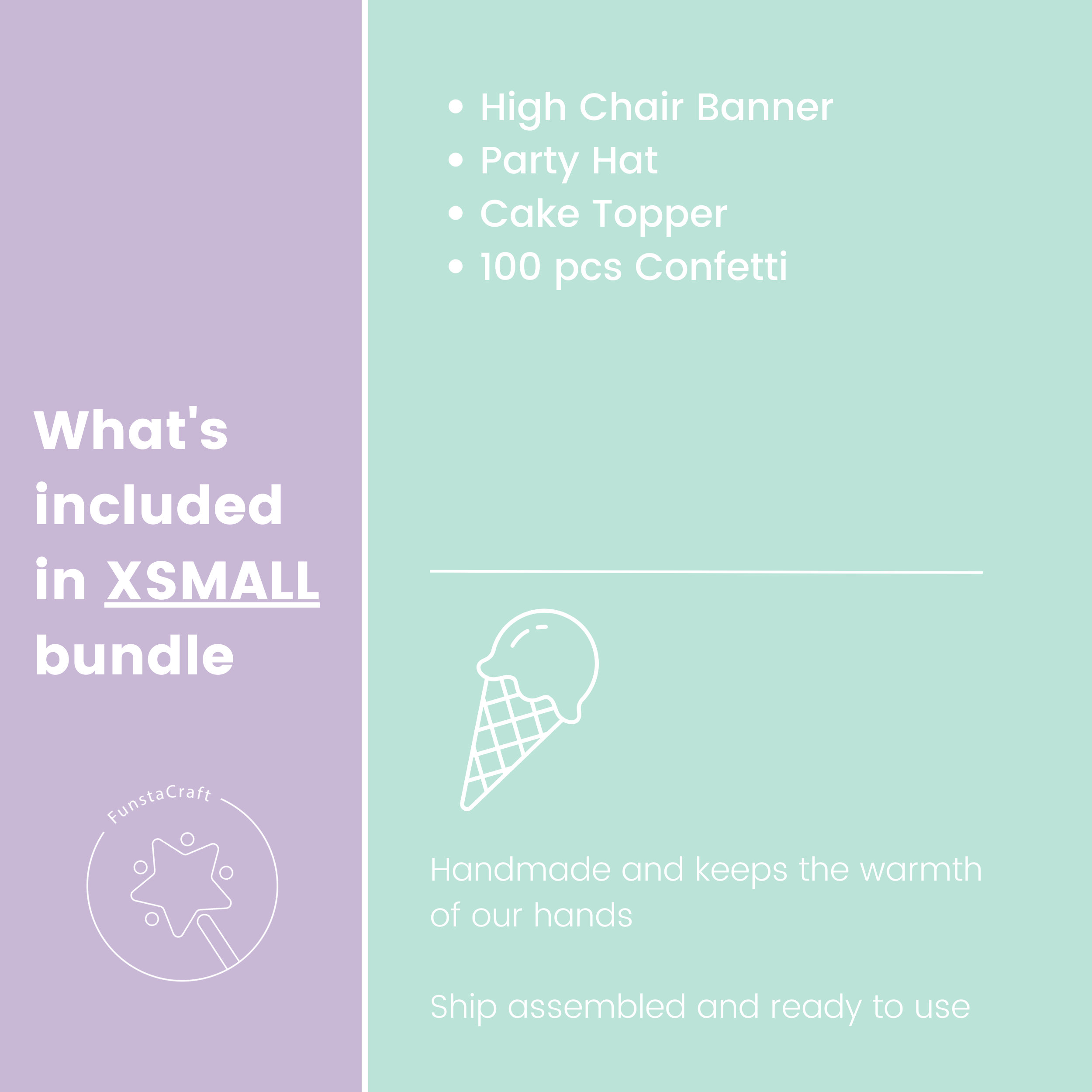 Sweet One Party Supplies, Ice Cream Party Bundle for Girl 1st Birthday