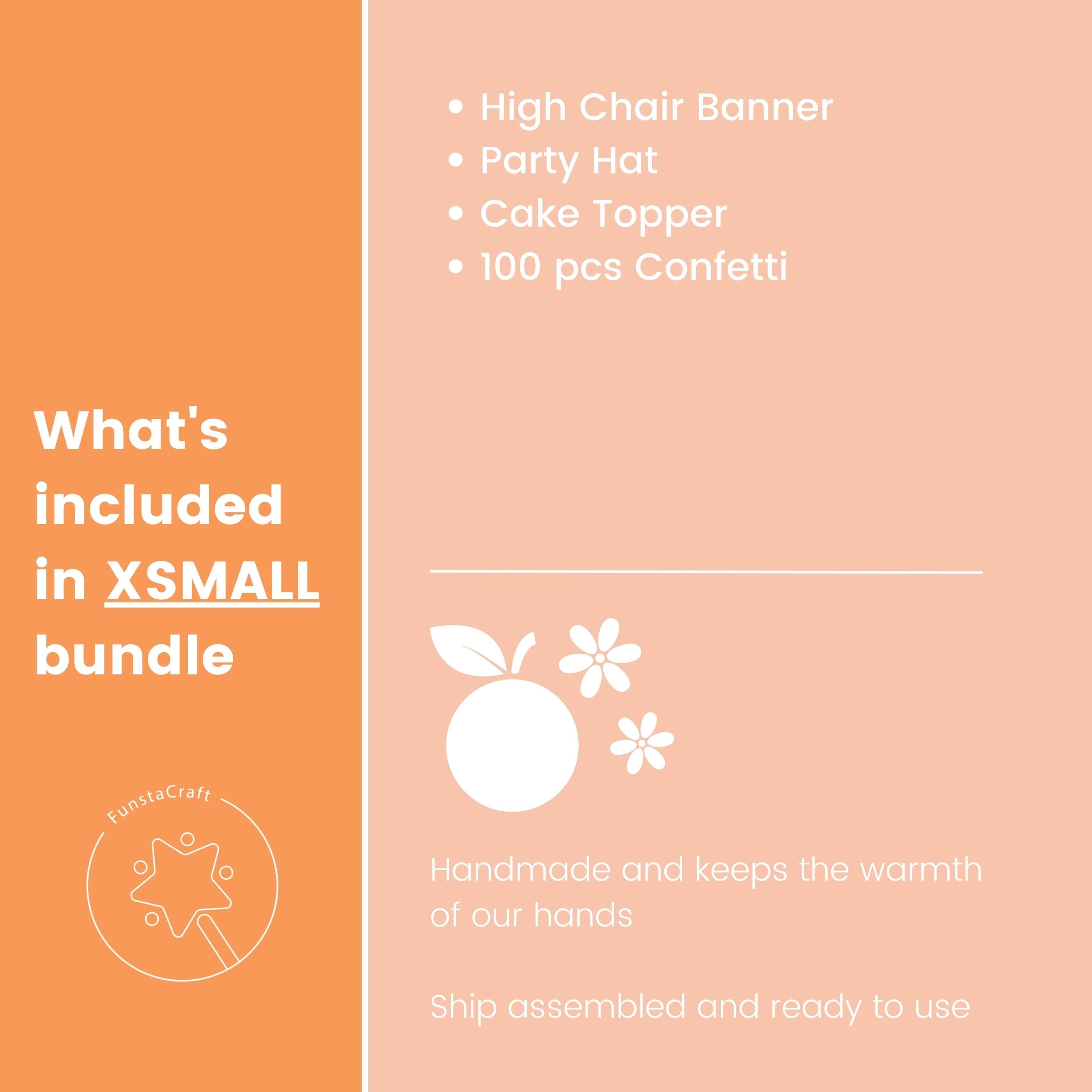 Little Cutie 1st Birthday Party Bundle - Orange Clementine First Birthday
