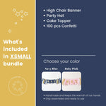 Twinkle Little Star 1st Birthday Bundle - Navy Blue Boy Party Decorations